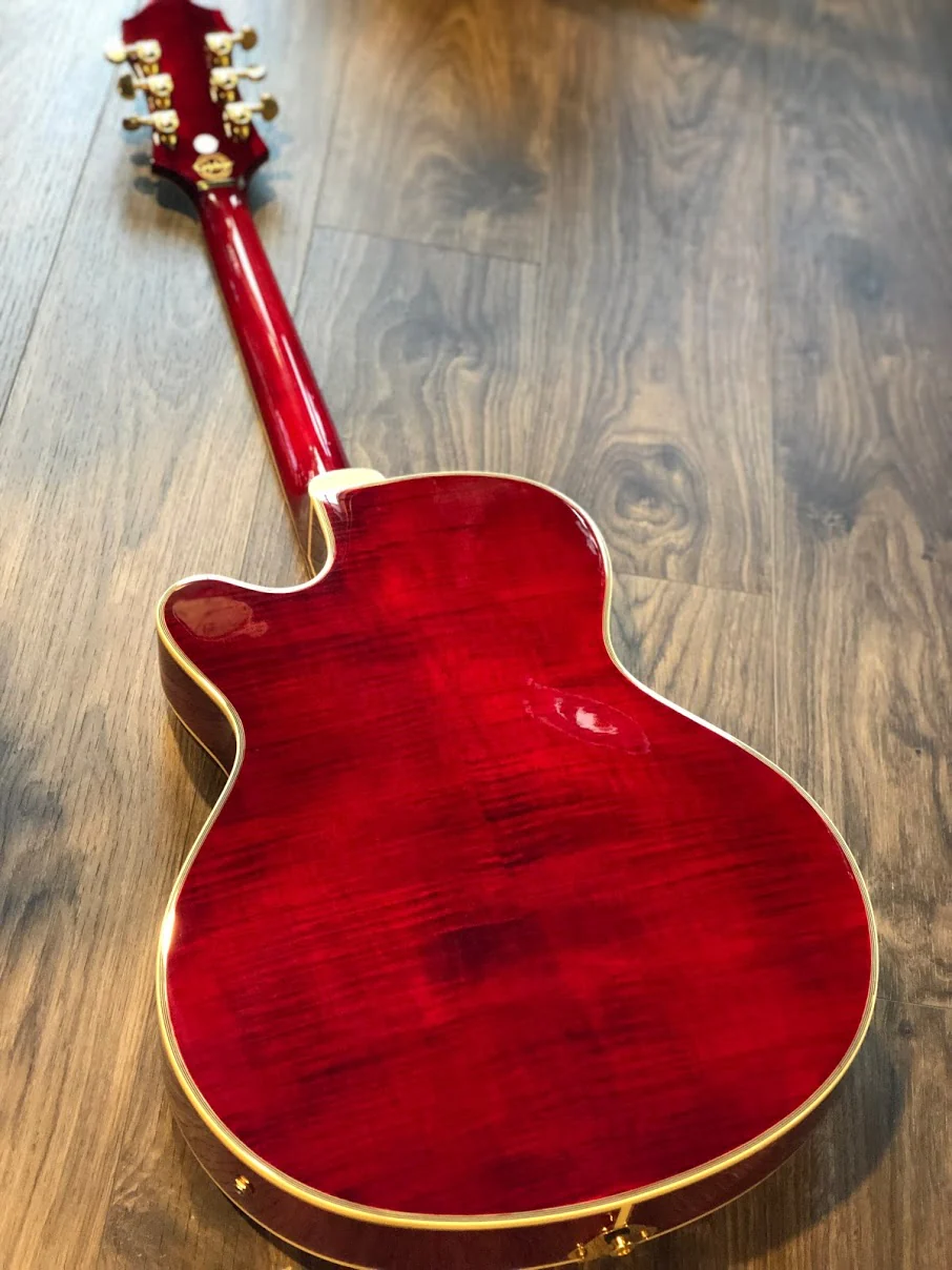 Epiphone Joe Pass Emperor-II PRO - Wine Red - Image 3