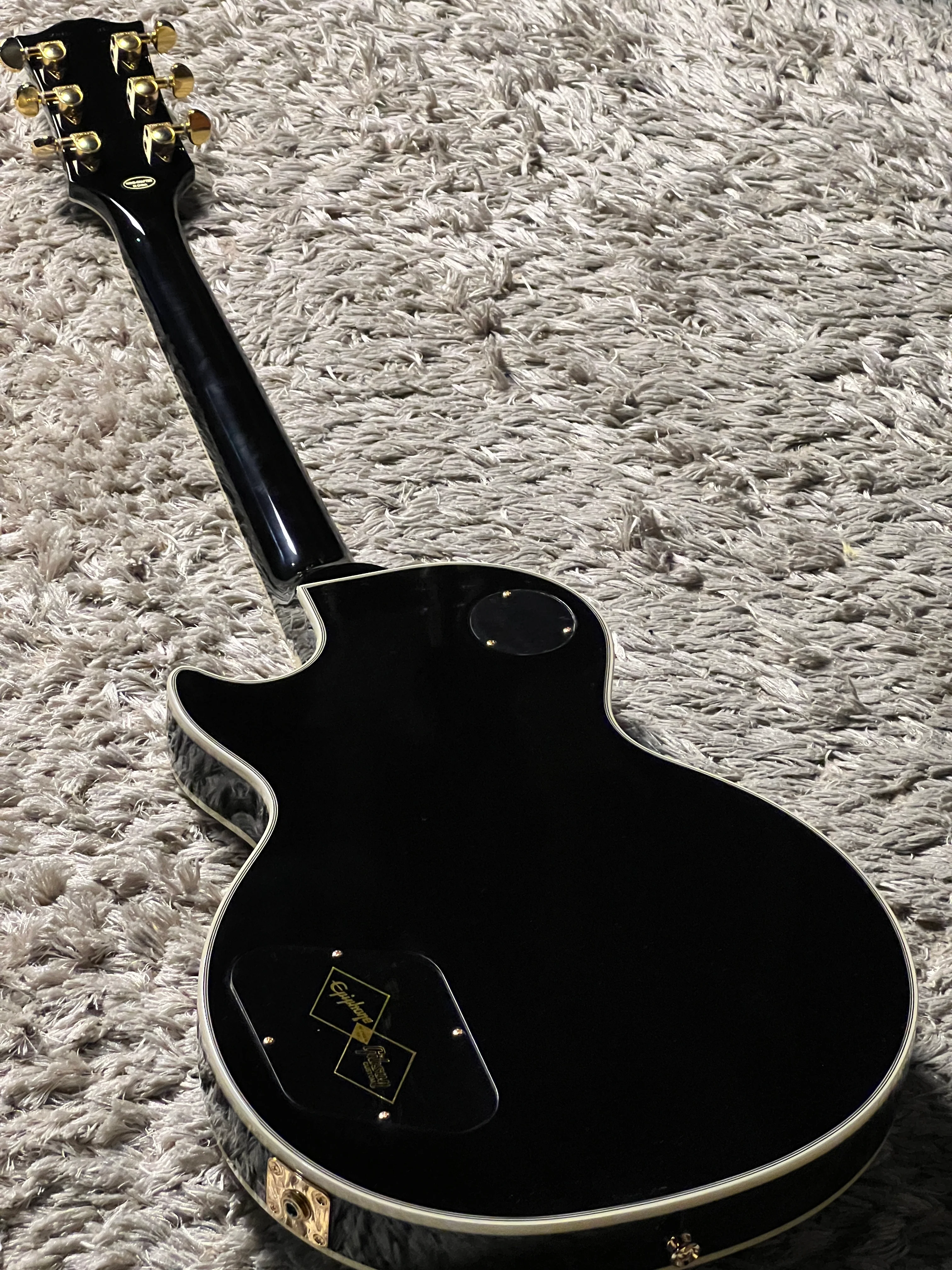 Epiphone Les Paul Custom In Ebony (inspired by Gibson Custom) - Image 9
