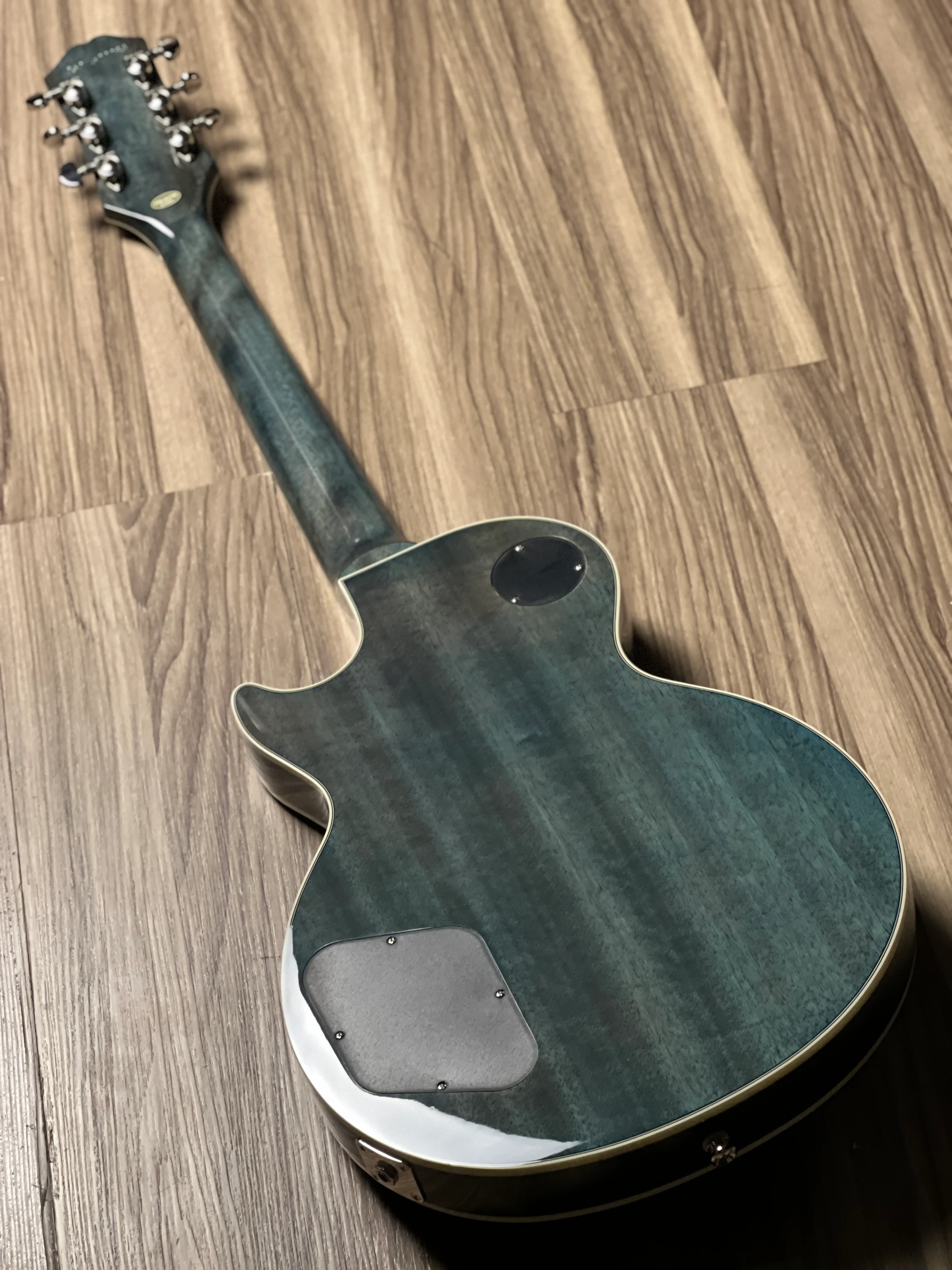 Epiphone Les Paul Custom Figured in Transparent Blue w/Premium GigBag - Image 5