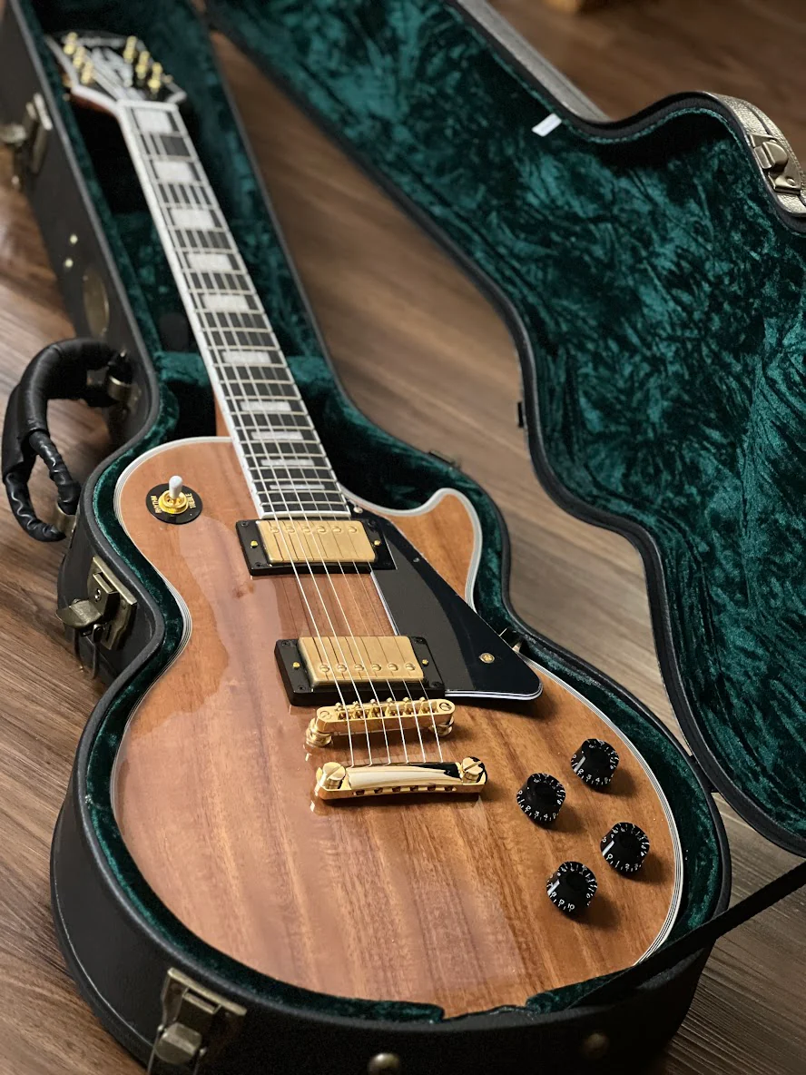 Epiphone Les Paul Custom Koa in Natural - Image 4