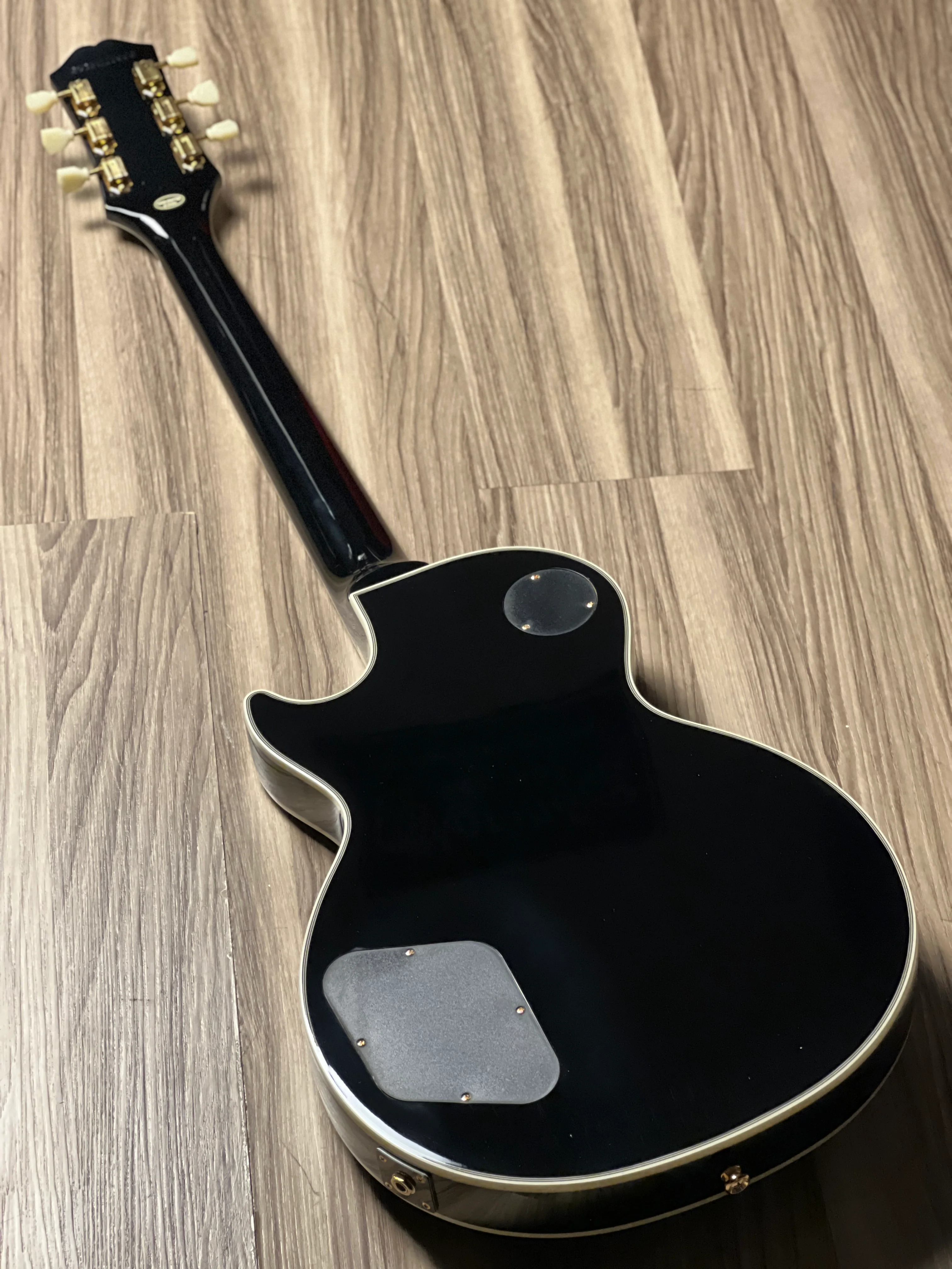 Epiphone Les Paul Custom P-90 in Ebony w/Premium Gigbag - Image 5