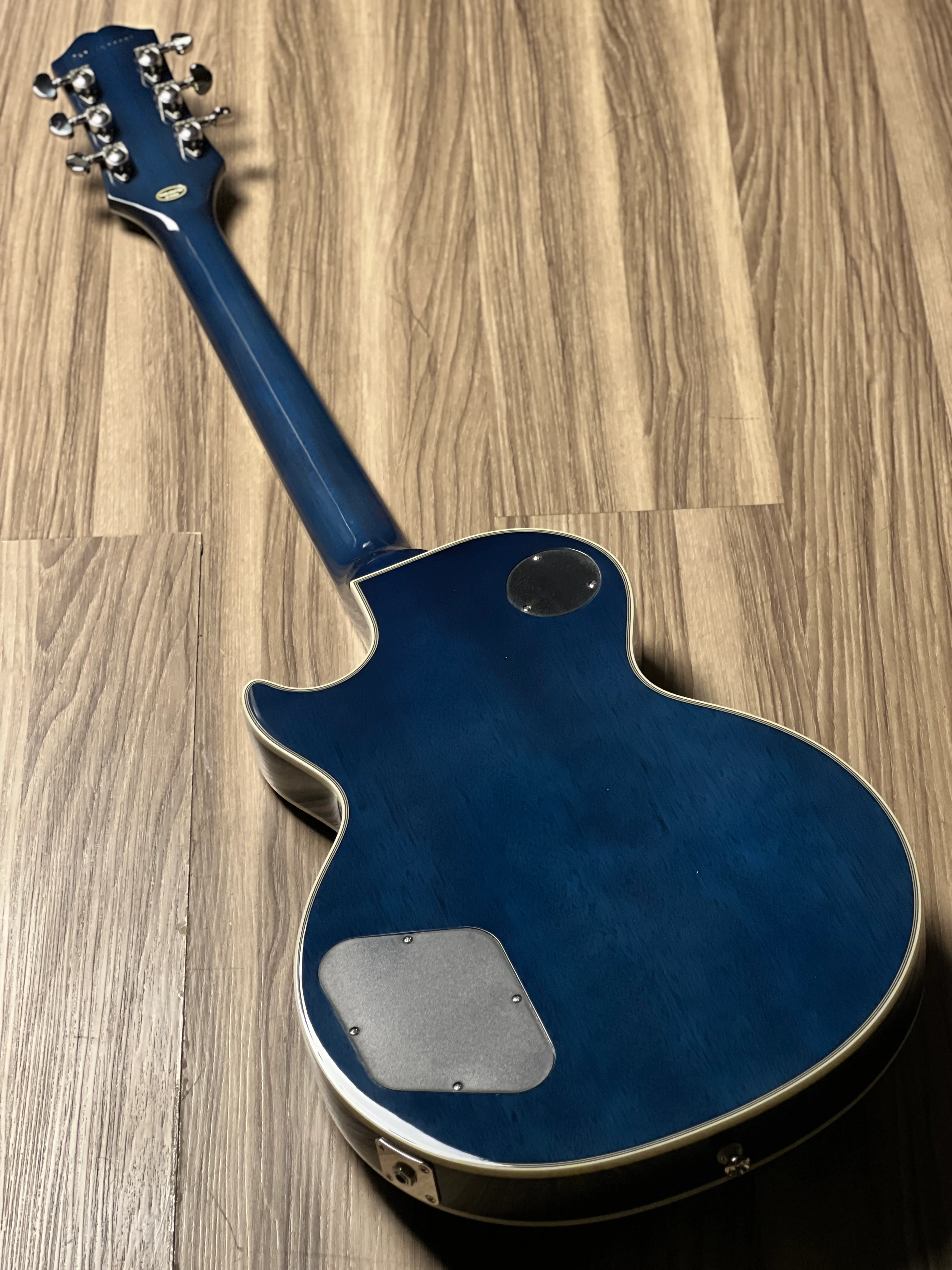 Epiphone Les Paul Custom Quilt in Viper Blue w/Premium GigBag - Image 5