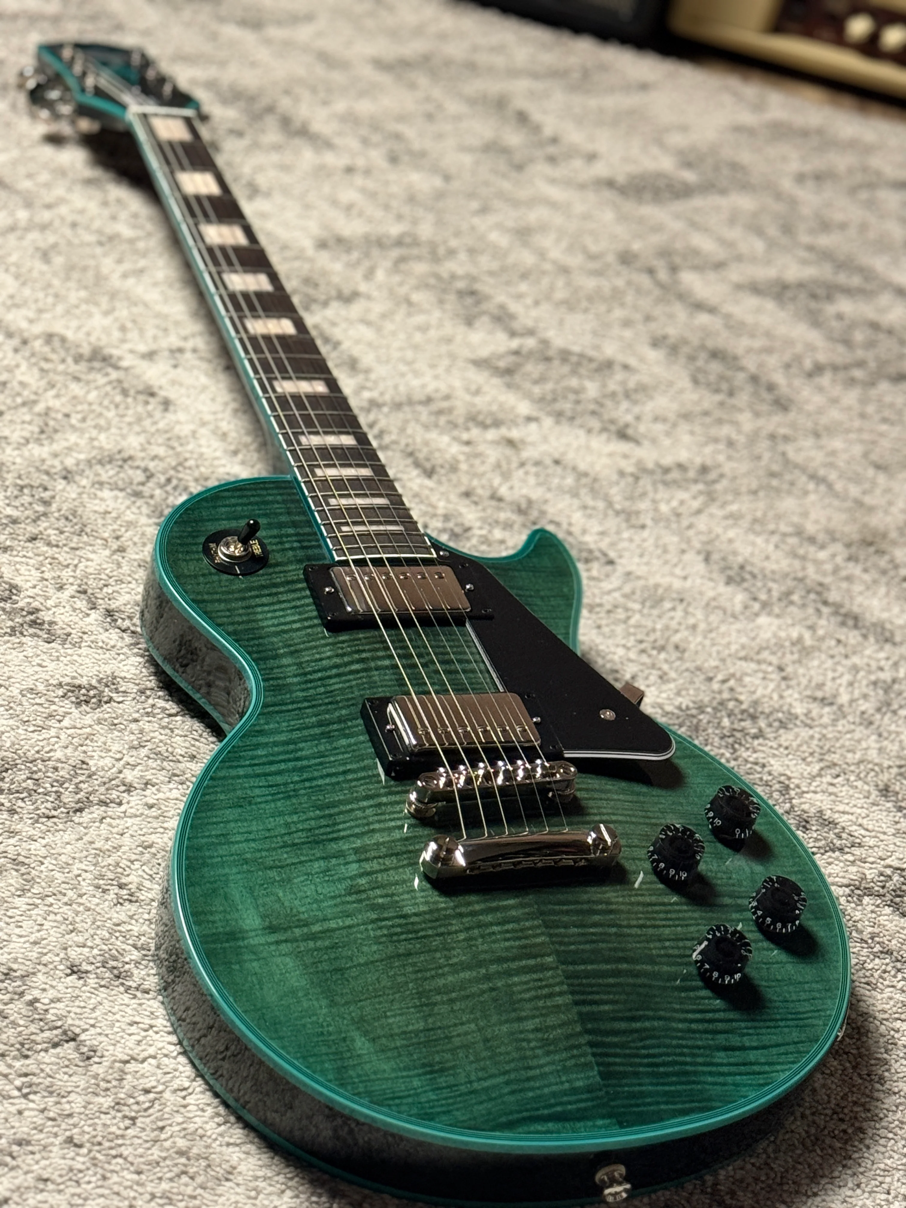 Epiphone Les Paul Custom Widow in Peacock Green - Image 2