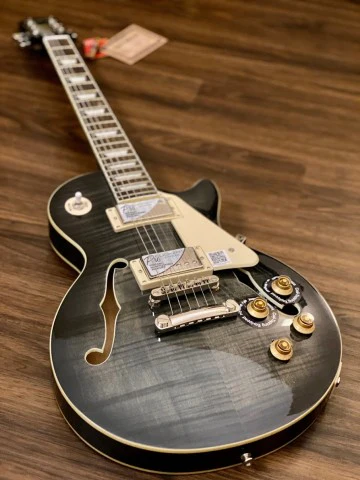 Epiphone Les Paul ES PRO in Trans Black - Image 3