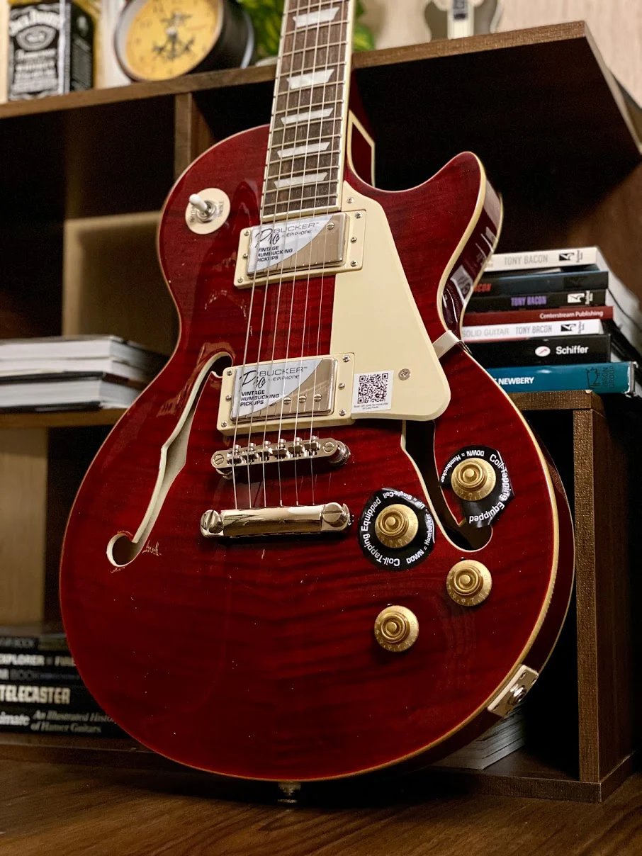 Epiphone Les Paul ES PRO in Wine Red - Image 5