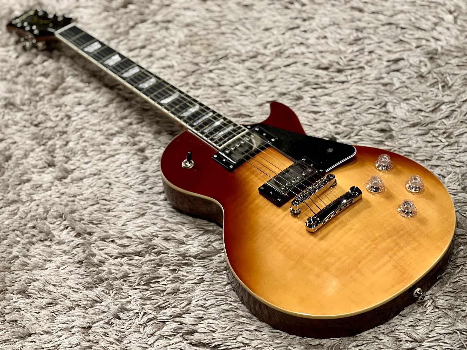 Epiphone Les Paul Modern Figured Electric Guitar Caffe Latte Fade - Image 2