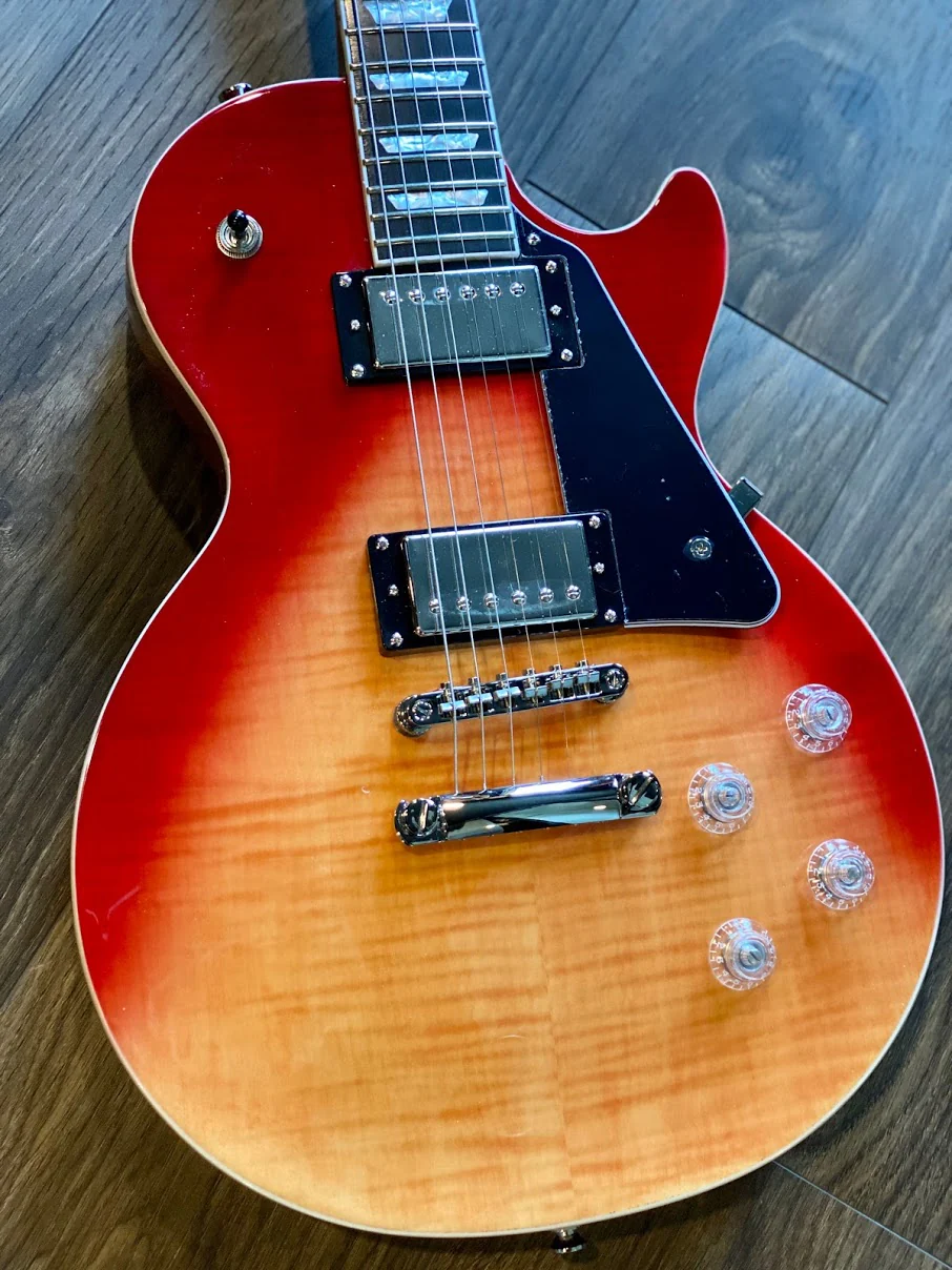 Epiphone Les Paul Modern Figured in Orange Magma Fade - Image 2