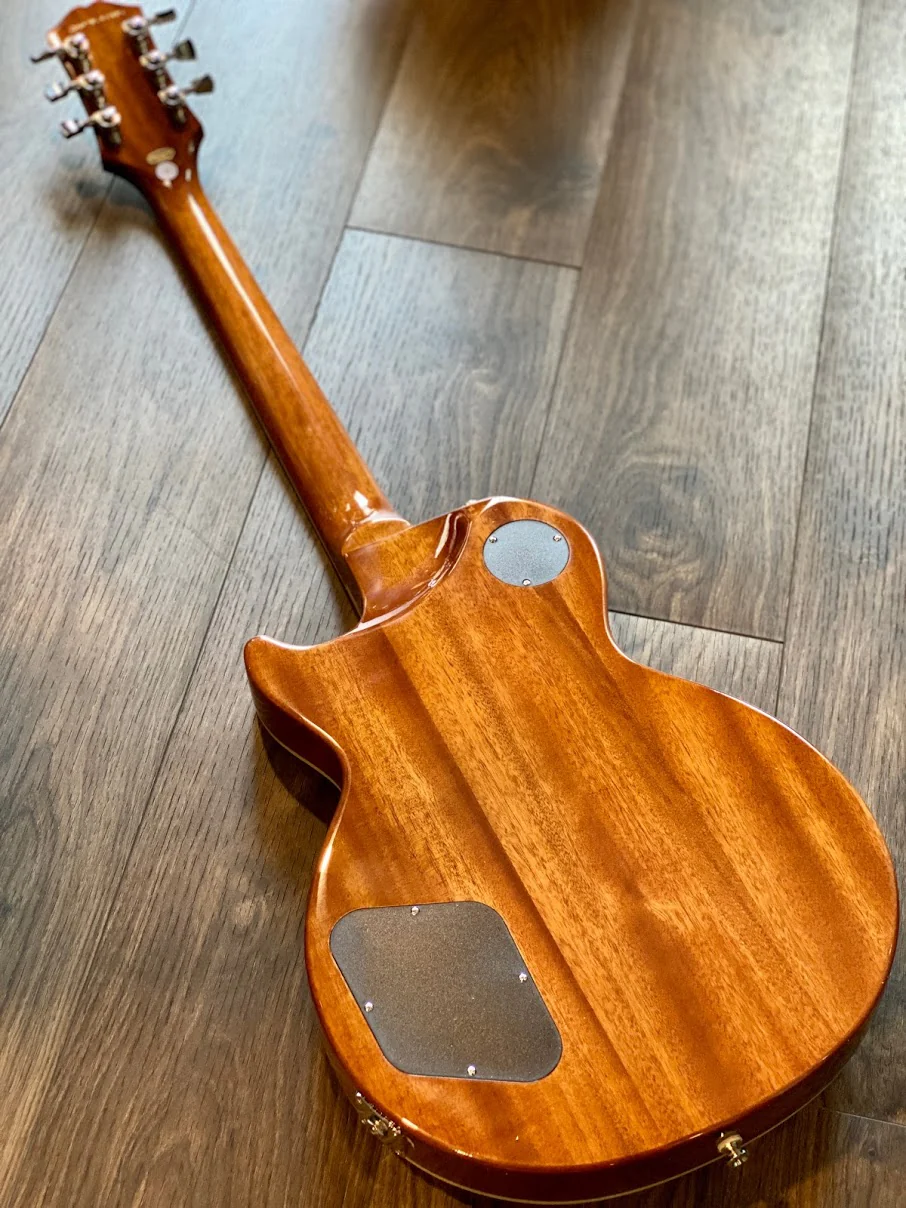Epiphone Les Paul Modern Figured in Orange Magma Fade - Image 3