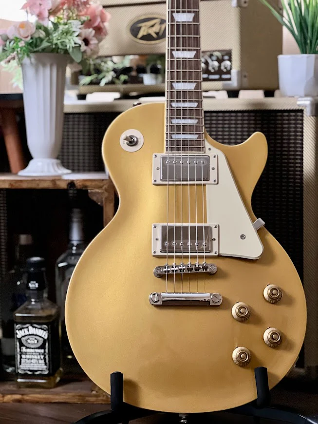 Epiphone Les Paul Standard `50s In Metallic Gold Top - Image 3