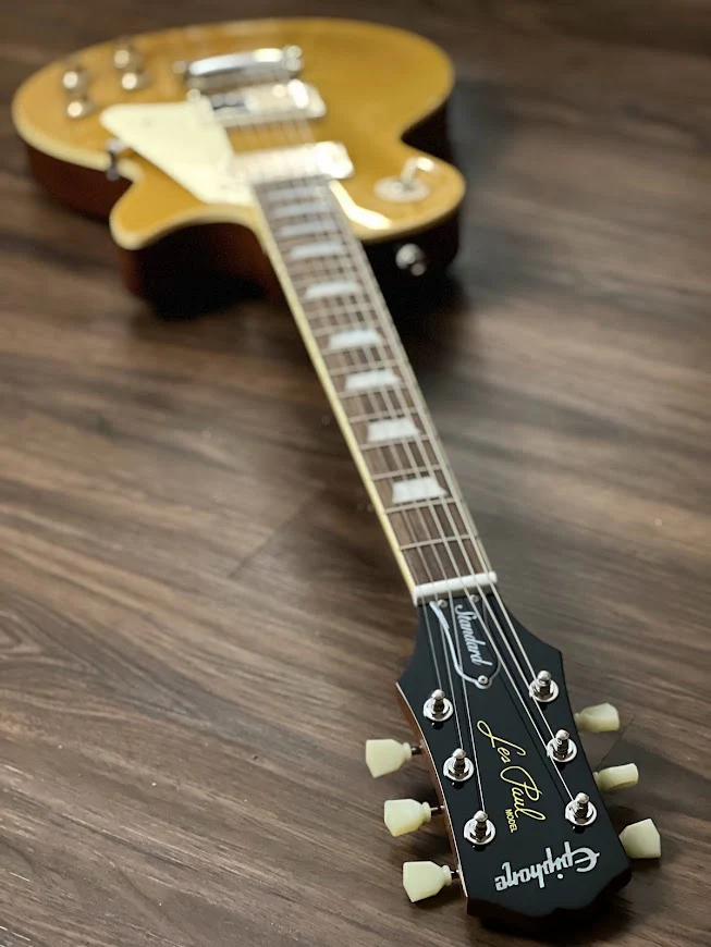 Epiphone Les Paul Standard `50s In Metallic Gold Top - Image 6