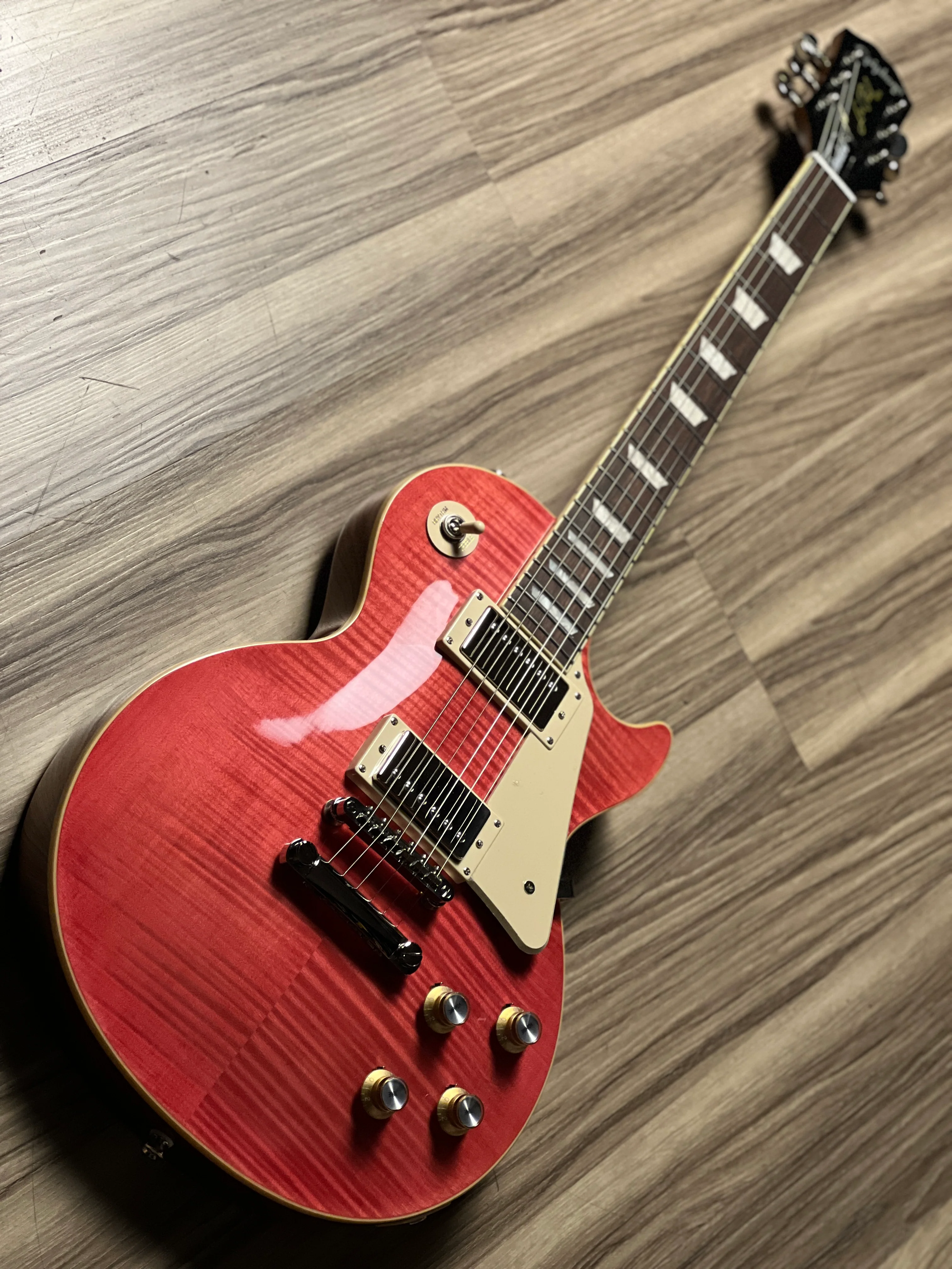 Epiphone Les Paul Standard 60s Figured in Fuchsia - Image 3