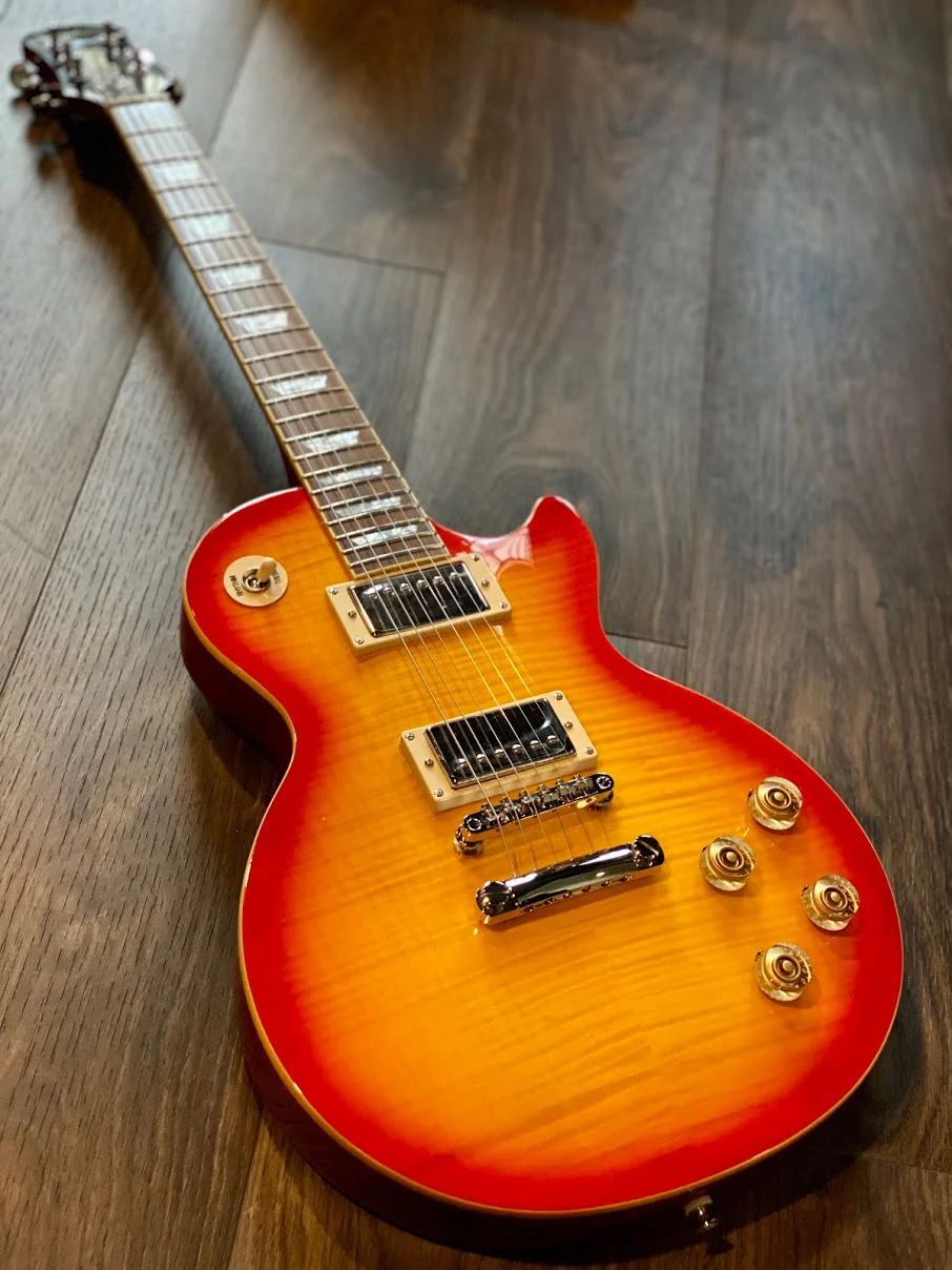 Epiphone Les Paul Tribute Plus 60s Outfit in Faded Cherry Sunburst - Image 2