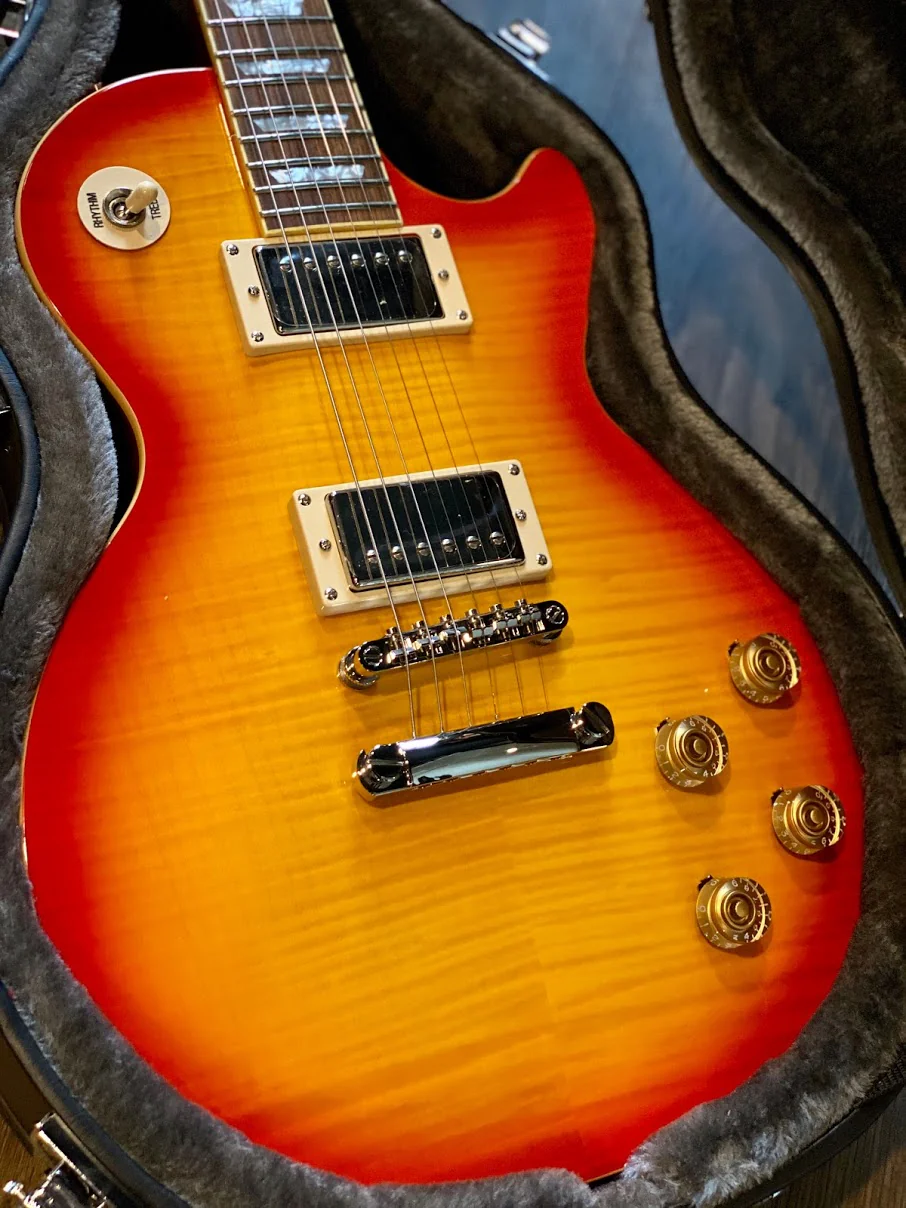 Epiphone Les Paul Tribute Plus 60s Outfit in Faded Cherry Sunburst - Image 4