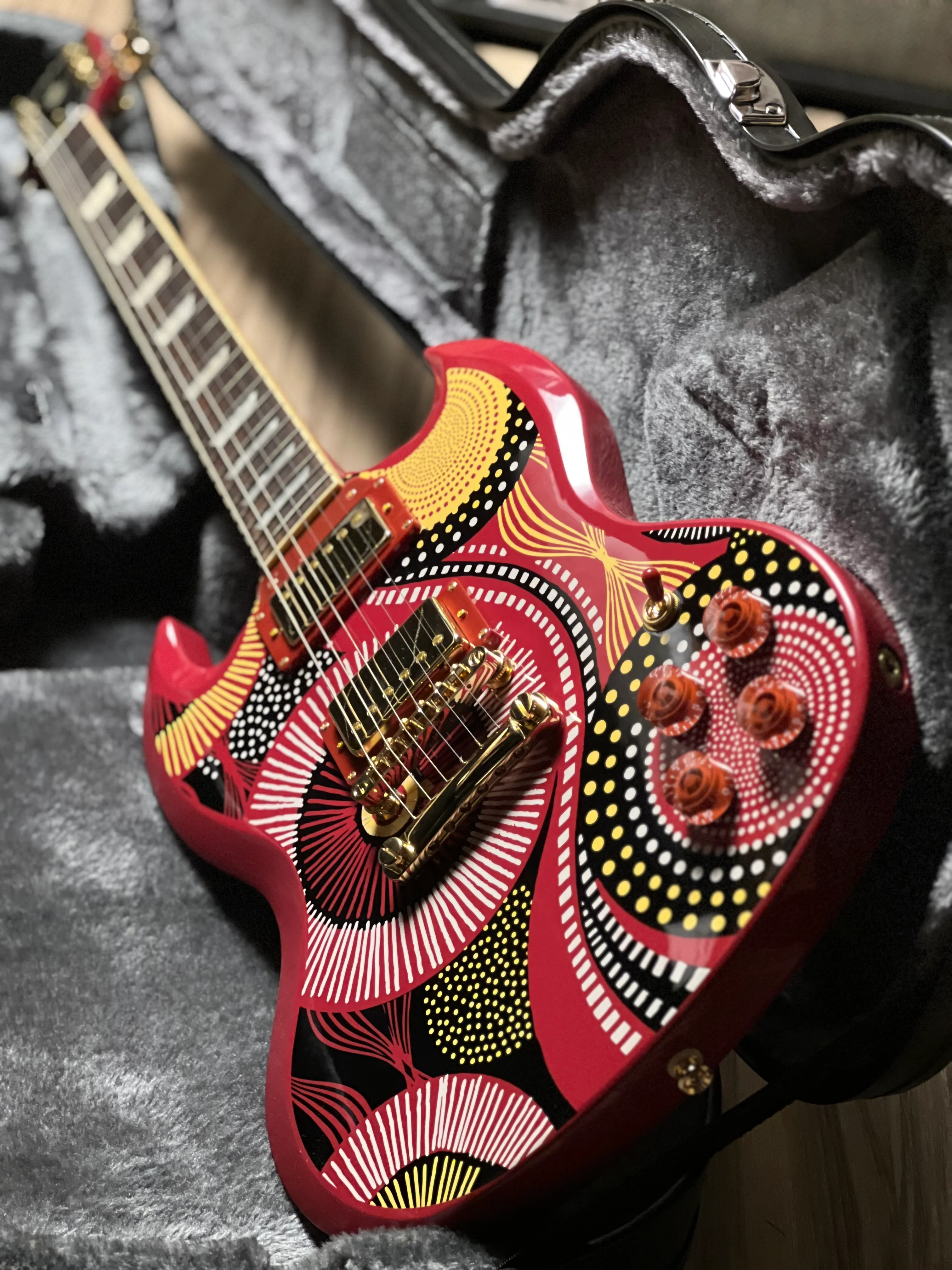 Epiphone SG Fatoumata Diawara in Ember Red with Graphic - Image 4