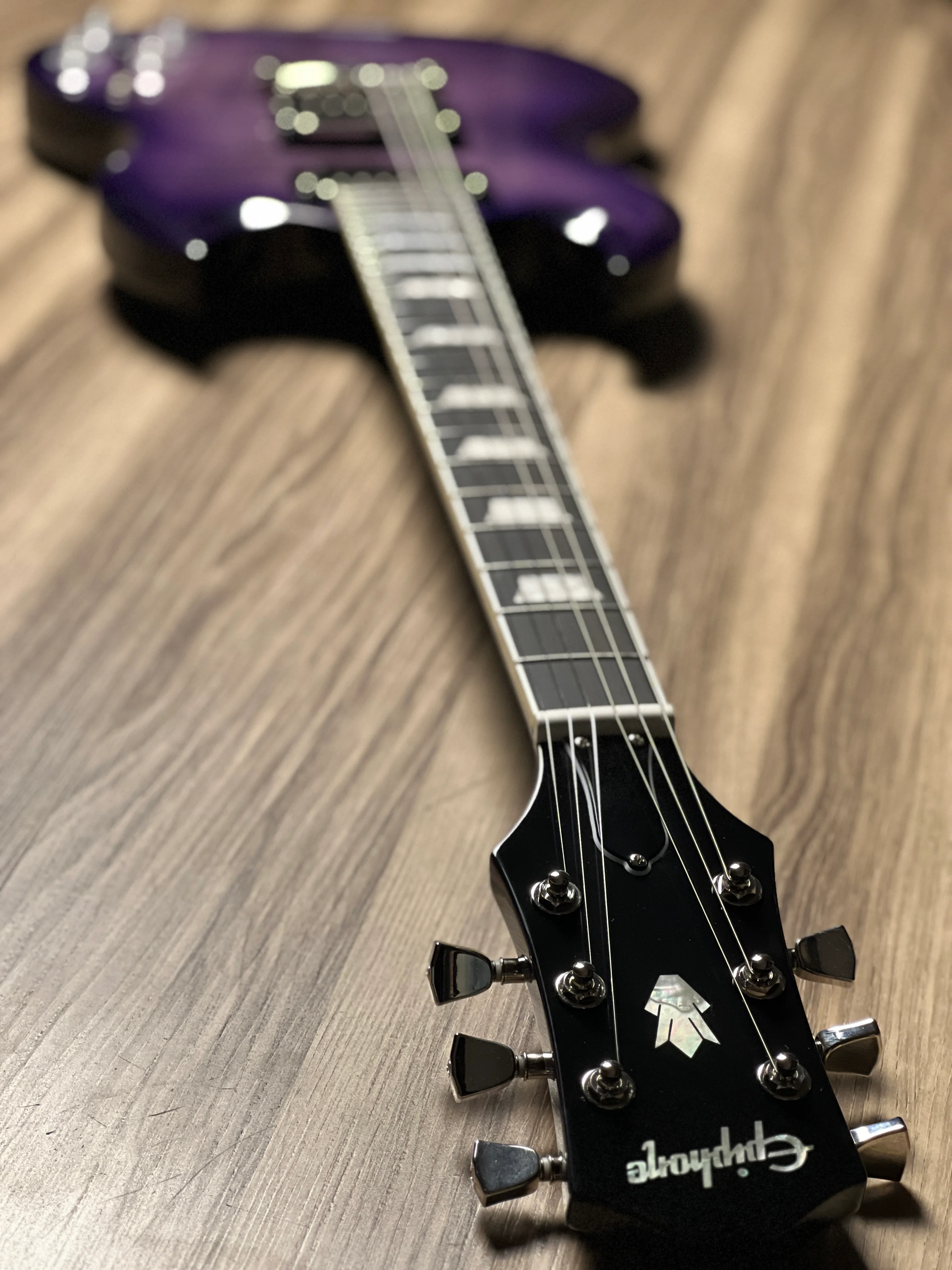 Epiphone SG Modern Figured in Purple Burst - Image 7