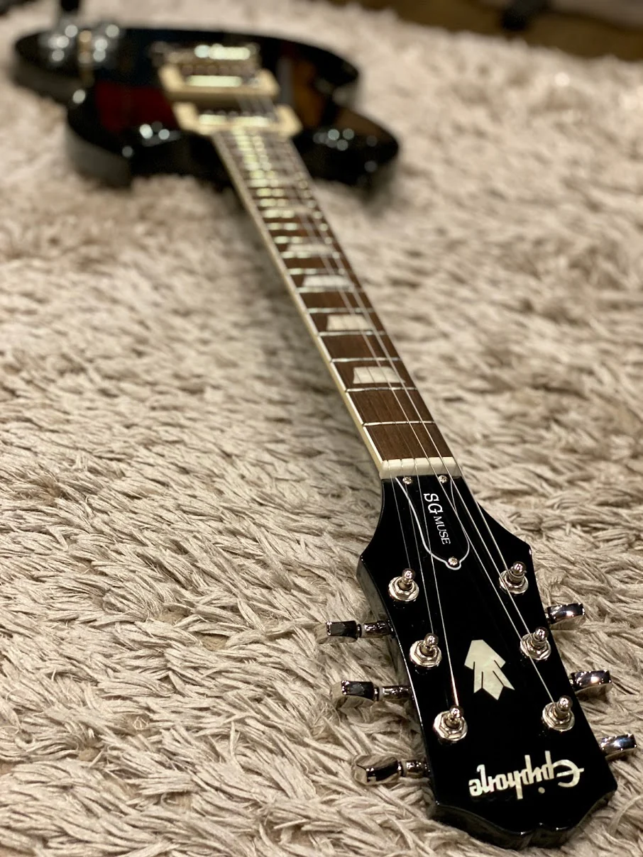 Epiphone SG Muse in Jet Black Metallic - Image 3