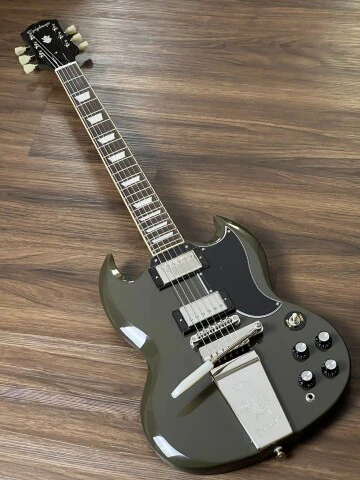 Epiphone SG Standard 1961 Maestro Vibrola Olive Drab Green