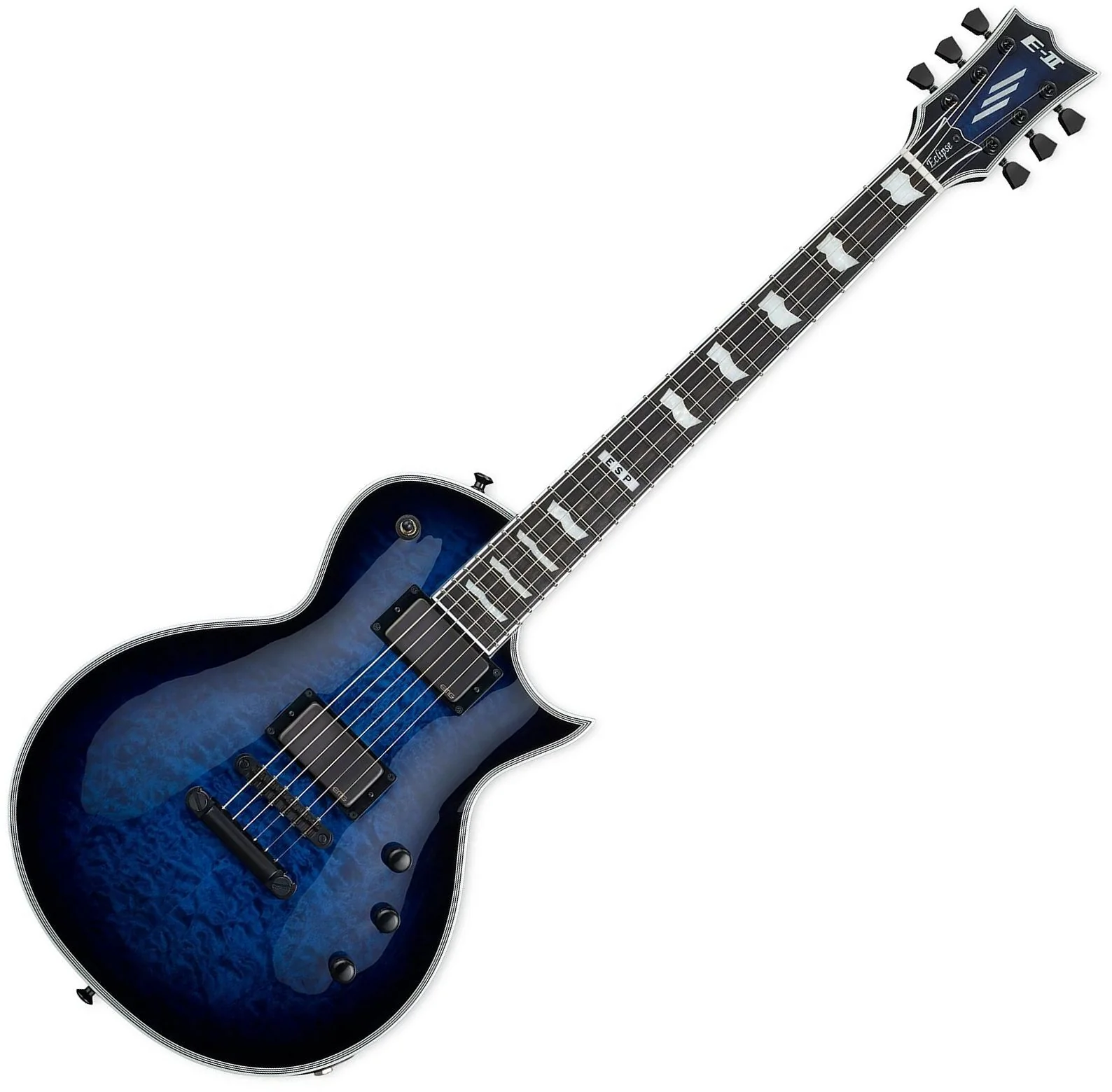 ESP E-II Eclipse QM 6-String RH in Reindeer Blue w/Case ES4043213 - Image 9