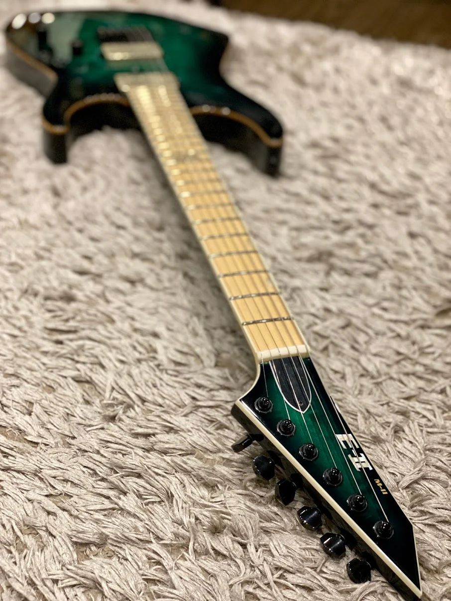 ESP E-II M-II NT - Black Turquoise Burst - Image 8