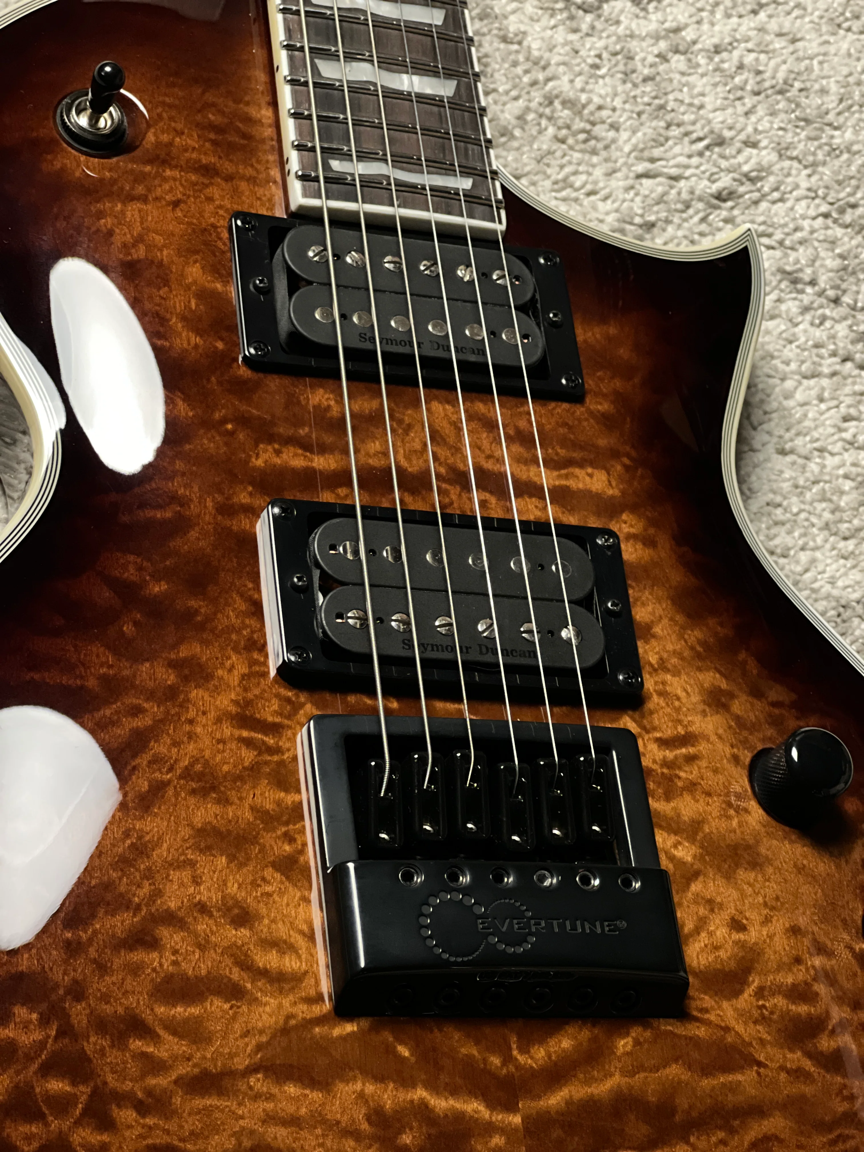 ESP LTD EC-1000 Evertune in Dark Brown Sunburst - Image 6