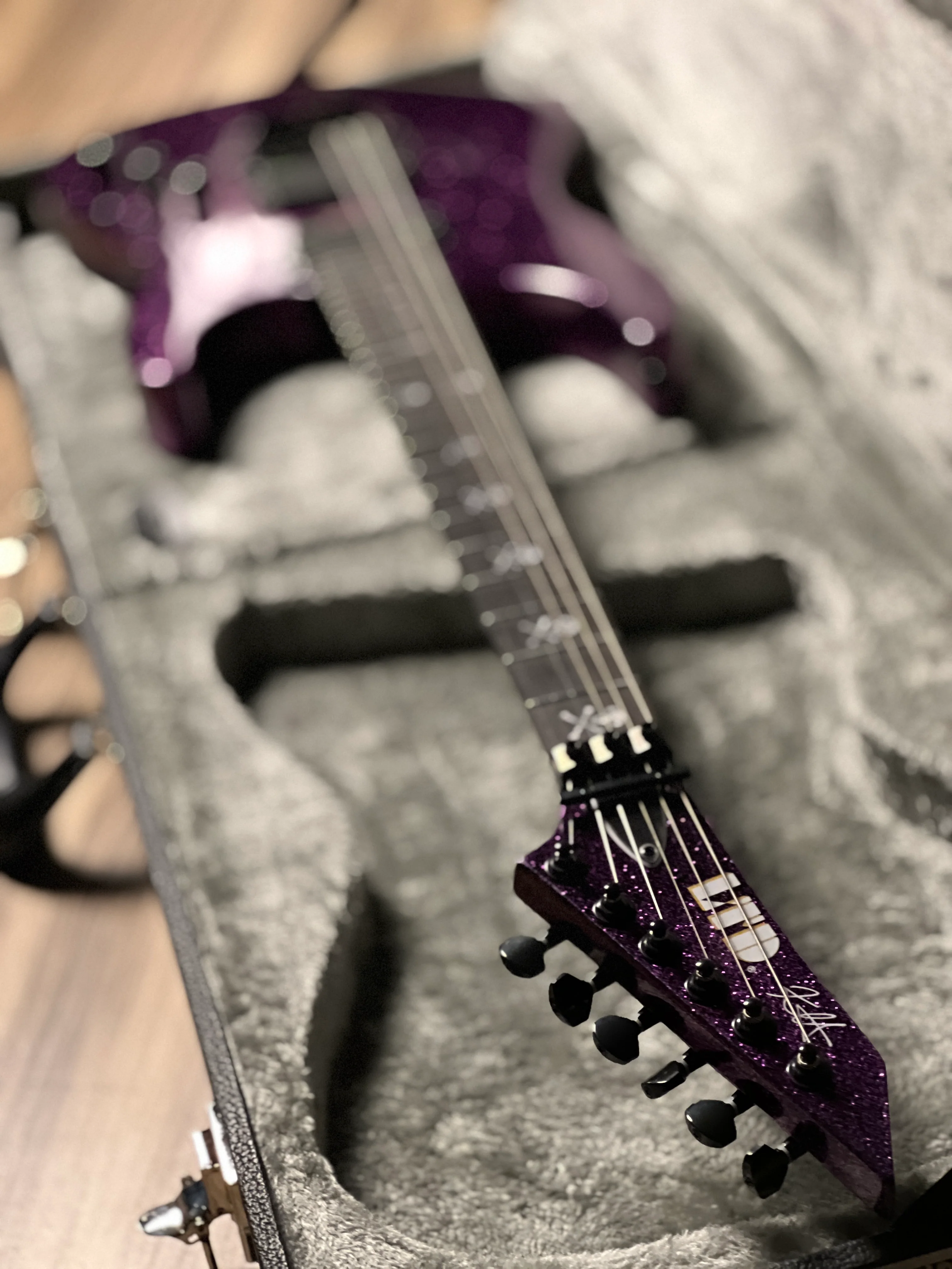ESP LTD Kirk Hammett Signature KH-602  in Purple Sparkle W25010319 - Image 6