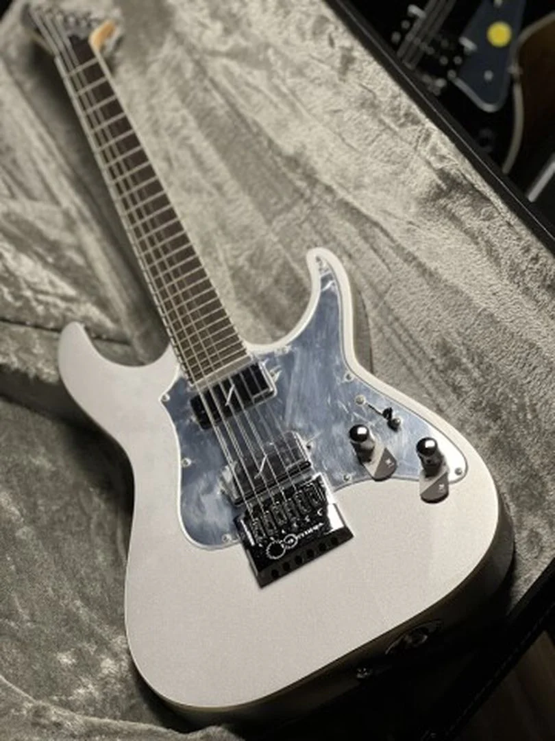 ESP LTD KS Ken Susi Signature M-6 EverTune in Metallic Silver - Image 3