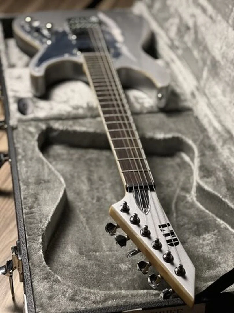 ESP LTD KS Ken Susi Signature M-6 EverTune in Metallic Silver - Image 6