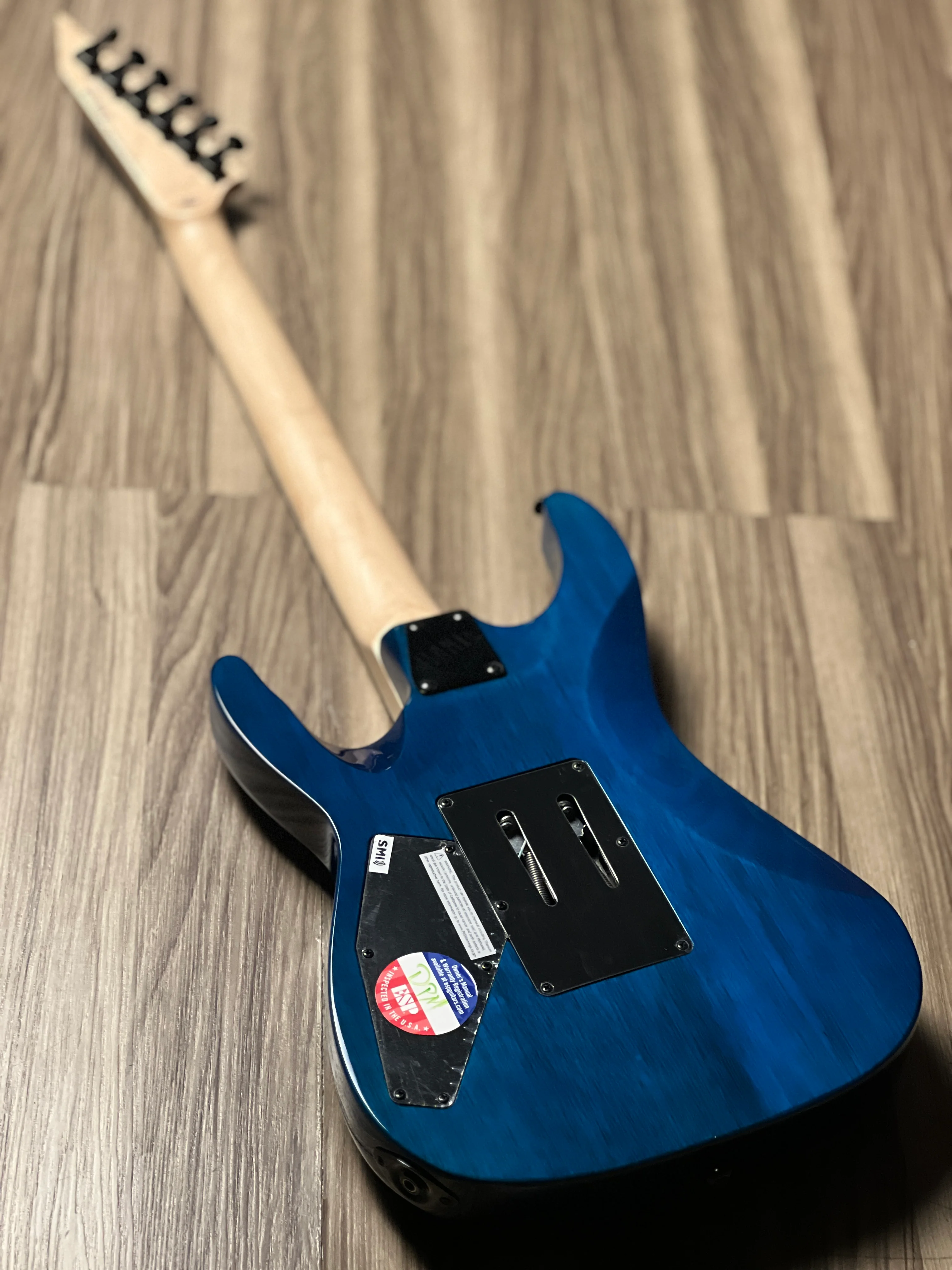 ESP LTD MH-203QM in See Thru Blue - Image 5
