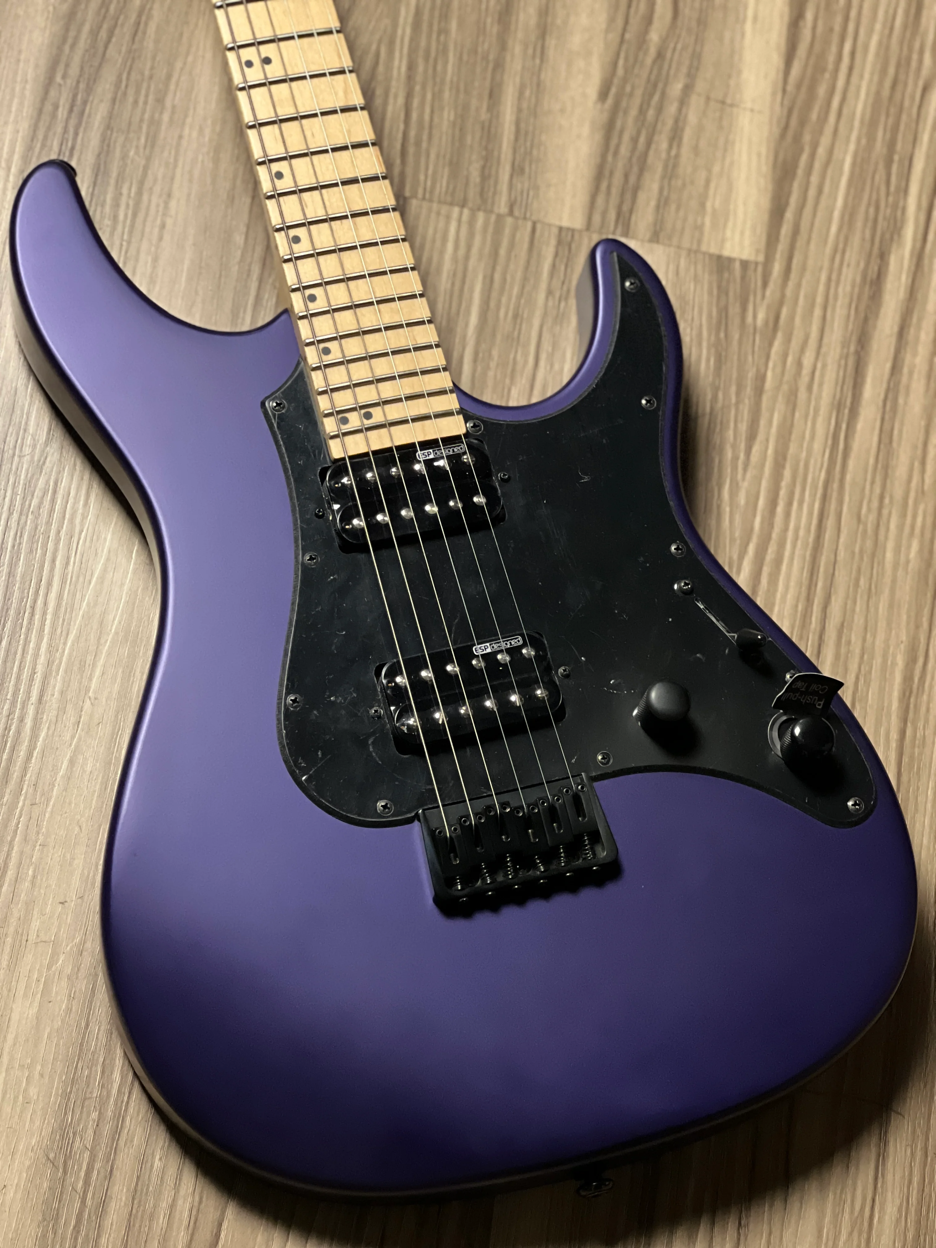 ESP LTD SN-200HT M In Dark Metallic Purple Satin - Image 4