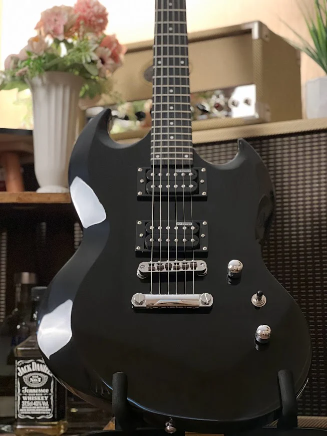 ESP LTD Viper-10 Kit Electric Guitar in Black - Image 4