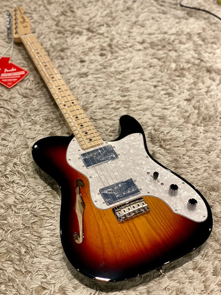 Fender `72 Telecaster Thinline 3 Color Sunburst - Image 2