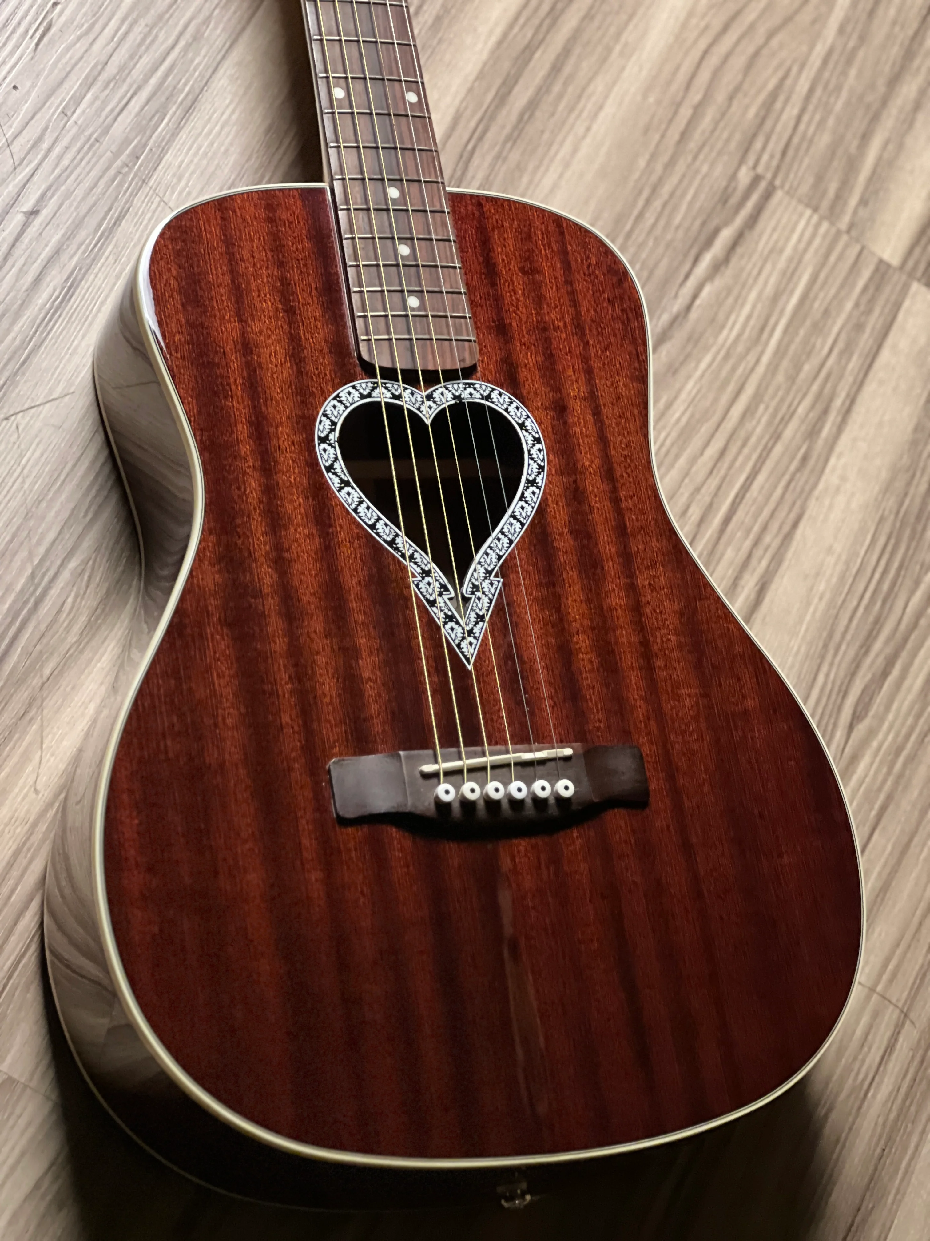 Fender Alkaline Trio Malibu Mahogany in Natural - Image 8