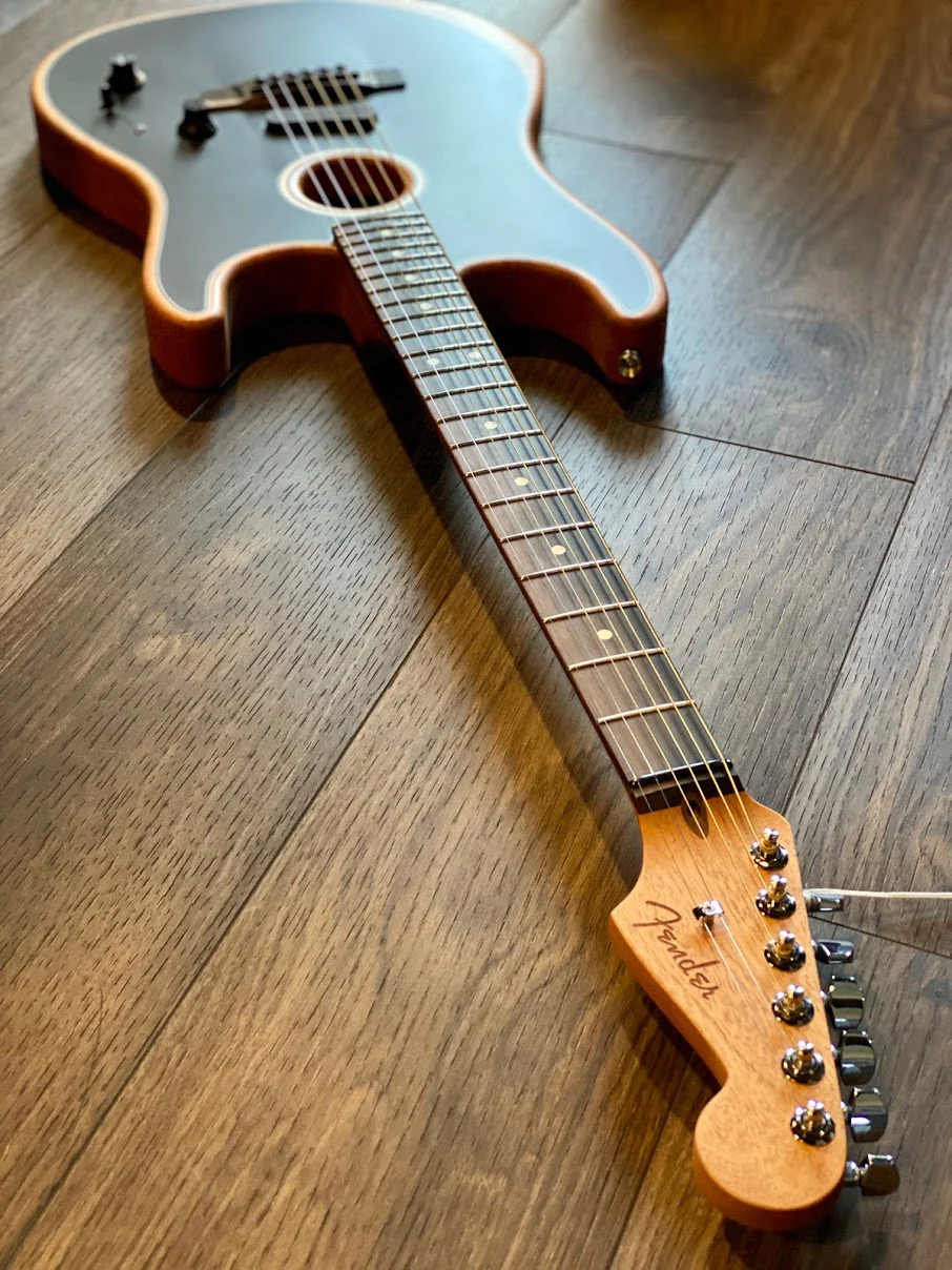 Fender American Acoustasonic Stratocaster in Black - Image 4