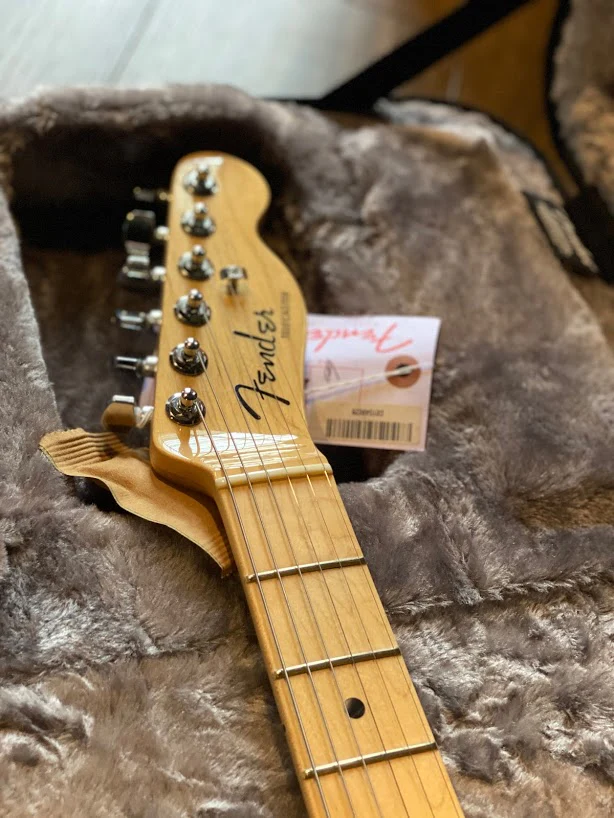 Fender American Elite Telecaster Thinline MN - Mystic Ice Blue - Image 4