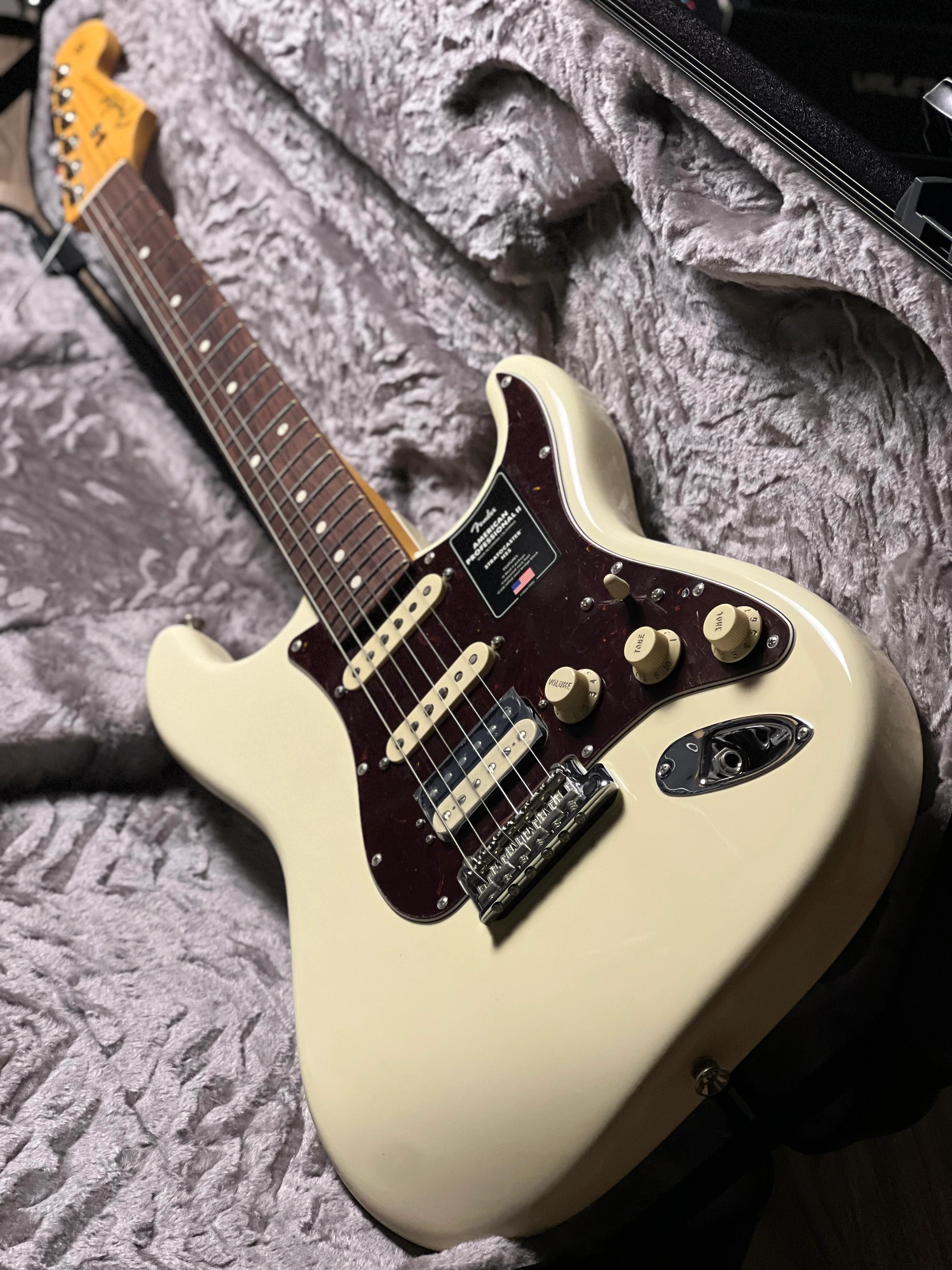 Fender American Professional II Stratocaster HSS Rosewood FB - Olympic White US23035627 - Image 4