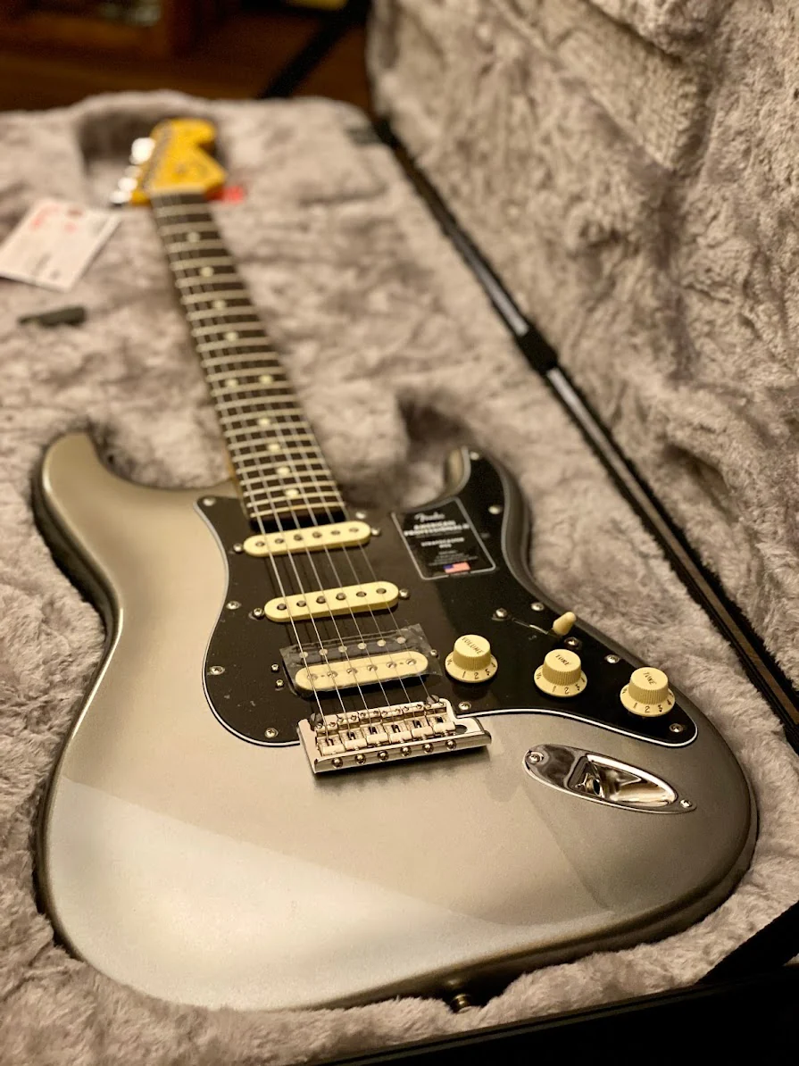 Fender American Professional II Stratocaster HSS with Rosewood FB in Mercury - Image 6