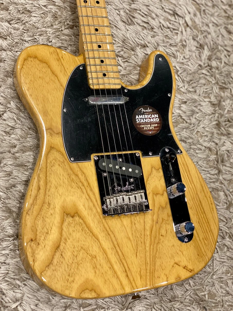Fender American Standard Telecaster Ash Limited Edition in Natural with Maple FB - Image 3