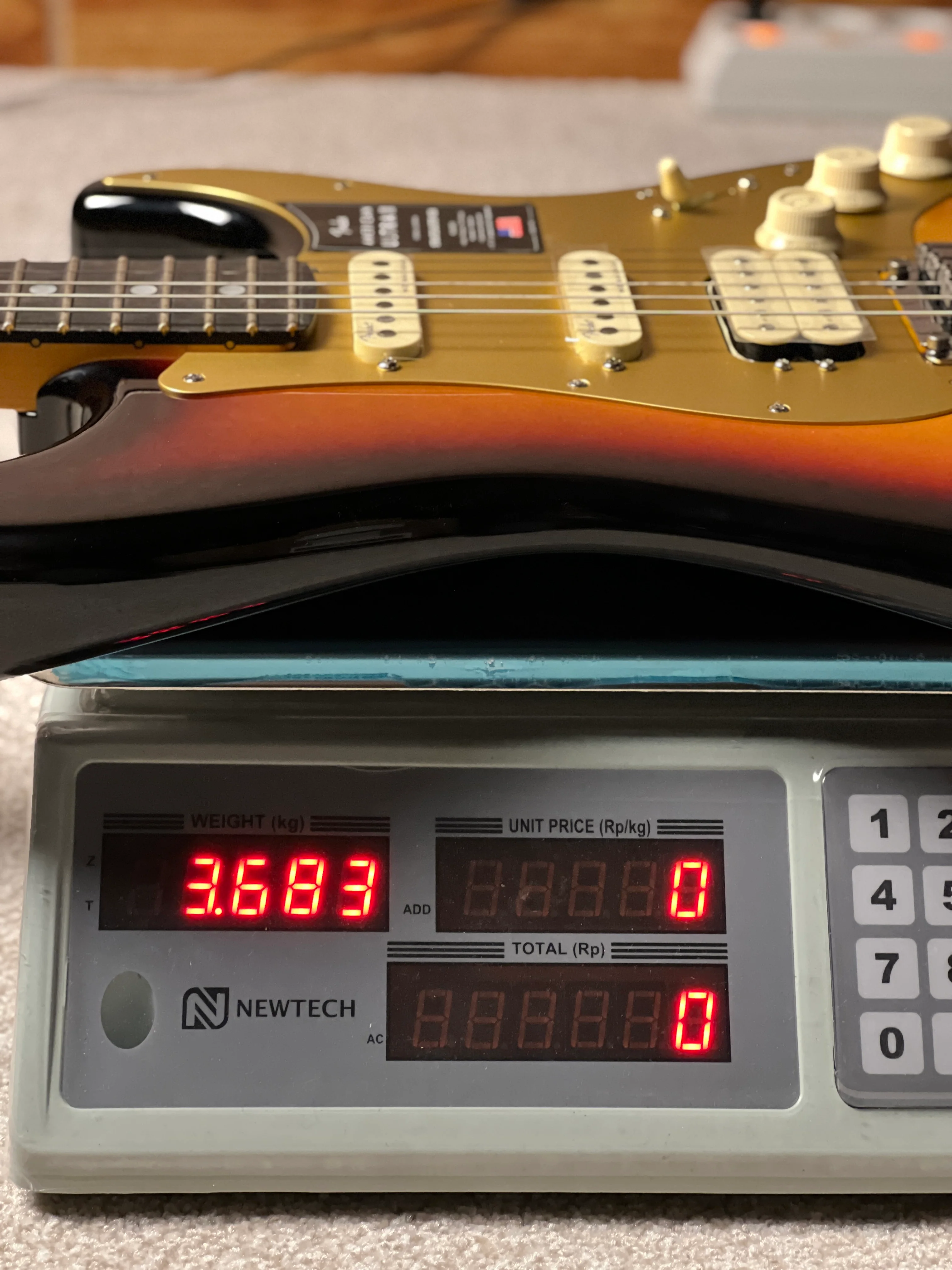 Fender American Ultra II Stratocaster HSS with Ebony FB in Ultraburst US240020831 - Image 8
