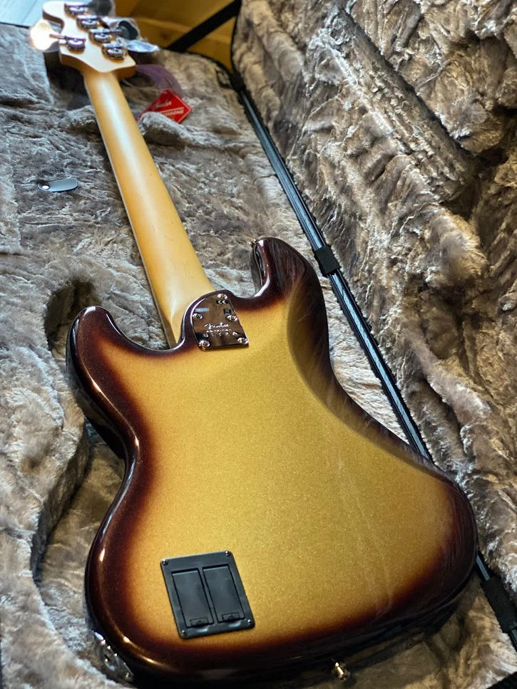 Fender American Ultra Jazz Bass V Rosewood FB - Mocha Burst - Image 2