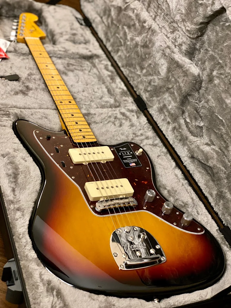 Fender American Ultra Jazzmaster with Maple FB in Ultraburst - Image 2