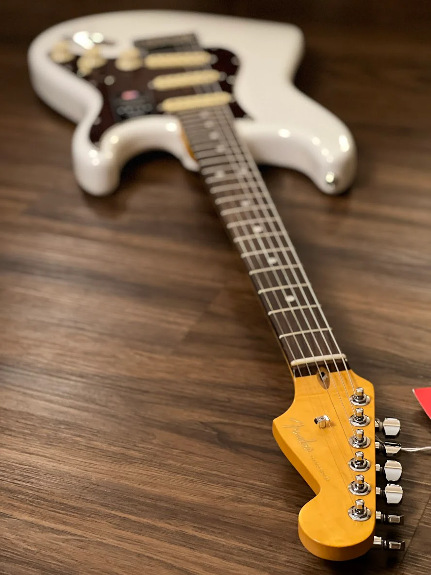 Fender American Ultra Stratocaster with Rosewood FB in Arctic Pearl - Image 3