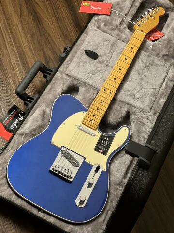 Fender American Ultra Telecaster with Maple FB in Cobra Blue - Image 2