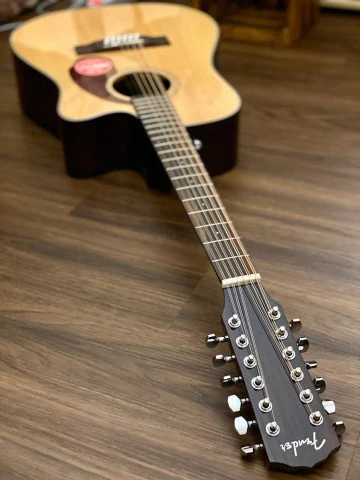 Fender CD-140SCE 12-string acoustic electric with case - Natural - Image 6