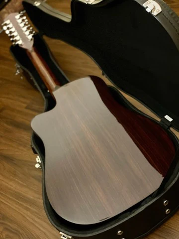 Fender CD-140SCE 12-string acoustic electric with case - Natural - Image 7