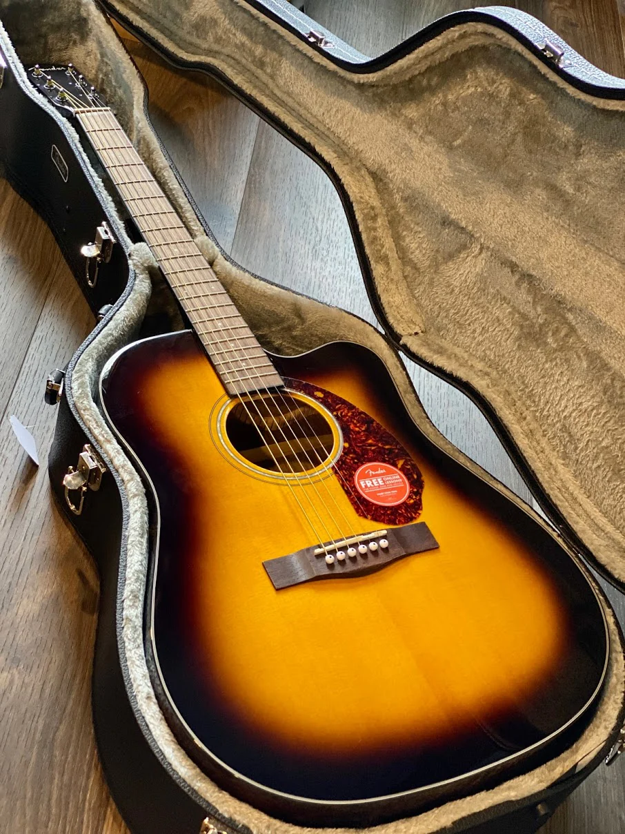 Fender CD-140SCE Dreadnought Acoustic Electric in Sunburst