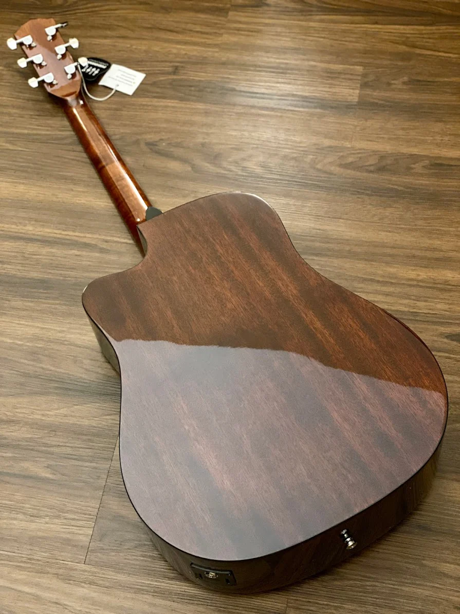 Fender CD-60SCE Dreadnought Acoustic Electric All Mahogany - Image 5
