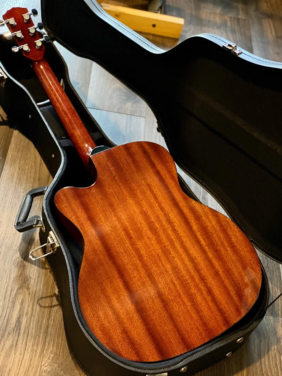Fender CF-60CE Cutaway Folk Acoustic Electric in Natural with Case - Image 3