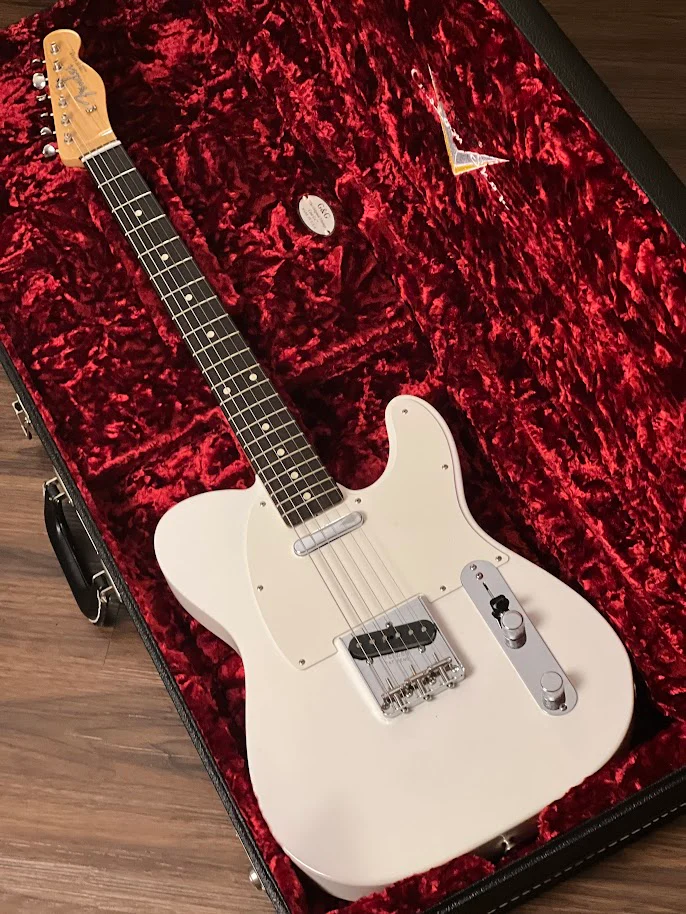 Fender Custom Shop 1959 Telecaster N.O.S. in Opaque White Blonde R90960 - Image 2
