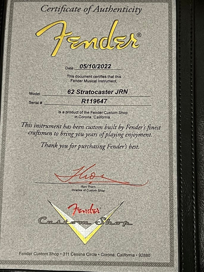 Fender Custom Shop 1962 Stratocaster Journeyman Relic Faded Sea Foam Green R119647 - Image 9