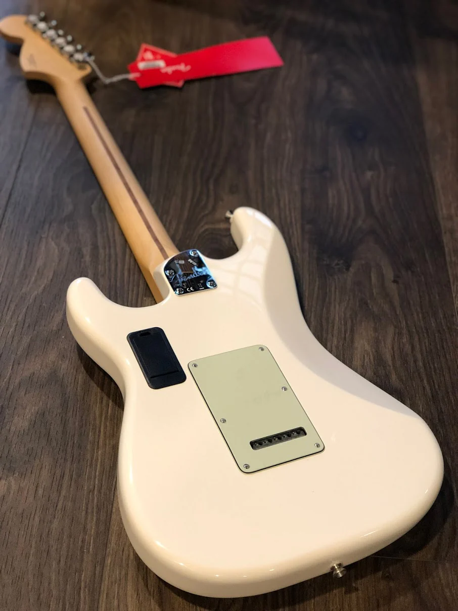 Fender Deluxe Roadhouse Stratocaster Maple Neck Olympic White - Image 8